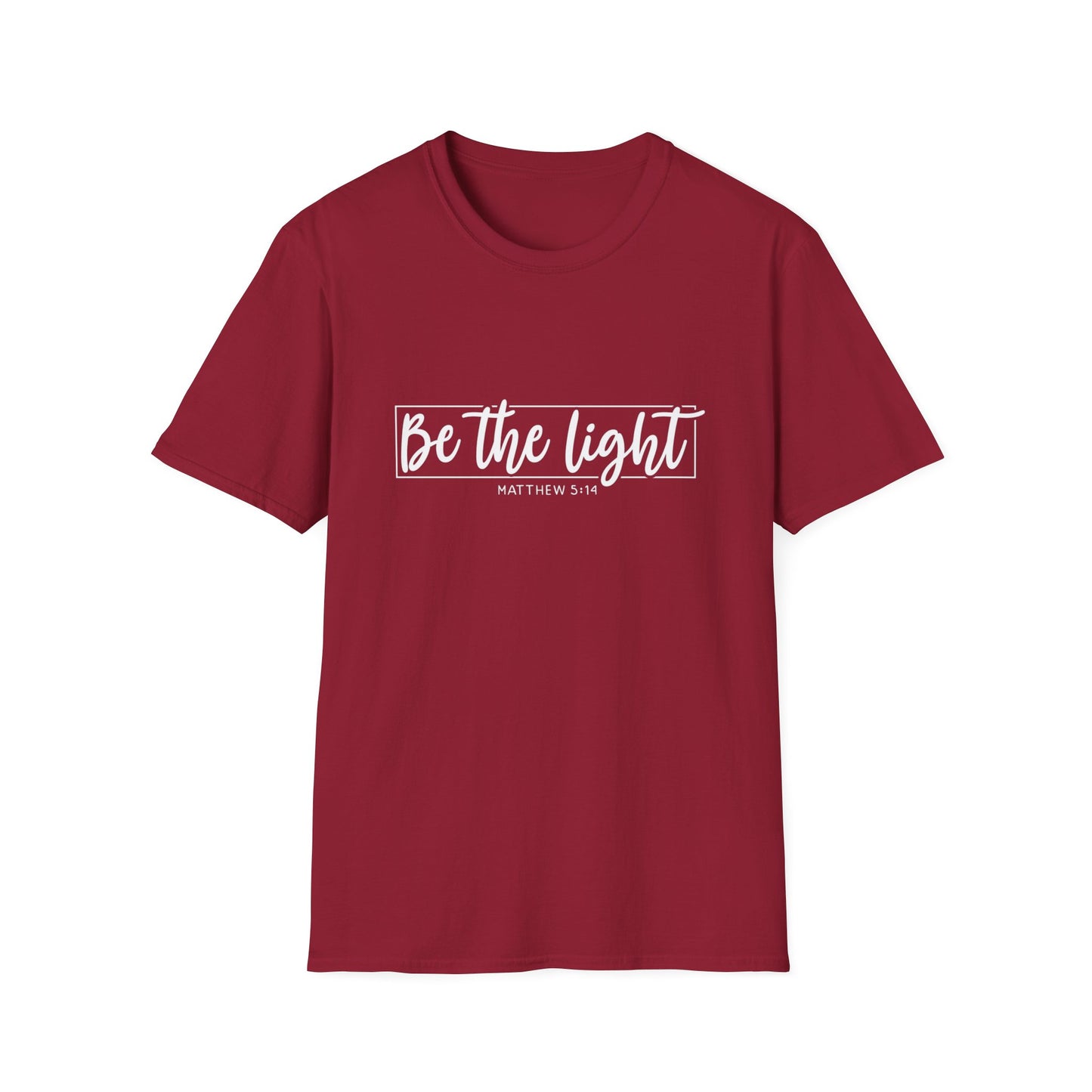 Be the Light Womens Relaxed/Plus Tshirt (White Logo) - Sweet Baby Jeez Teez