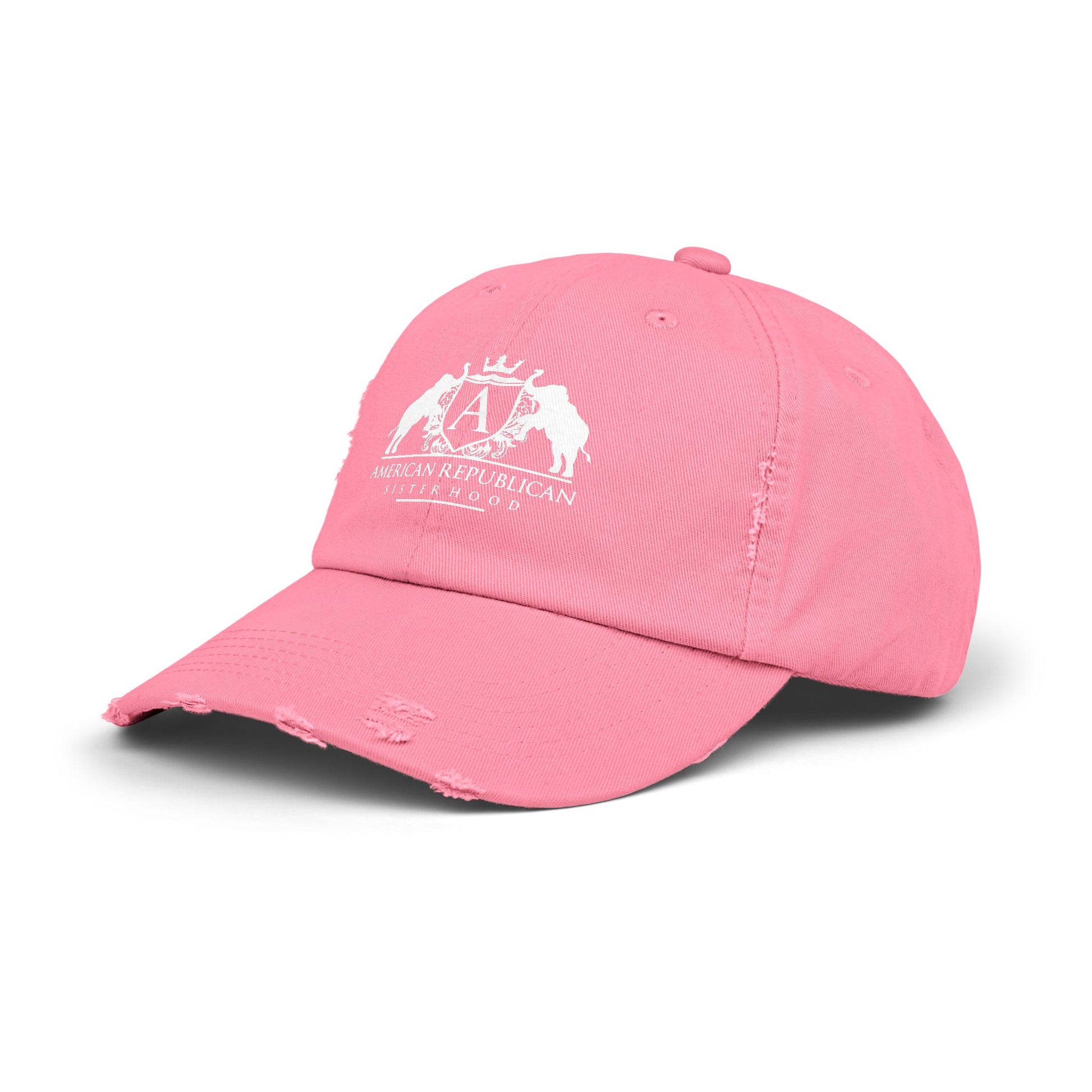 ARS White Logo Distressed Cap (ARS) - Sweet Baby Jeez Teez