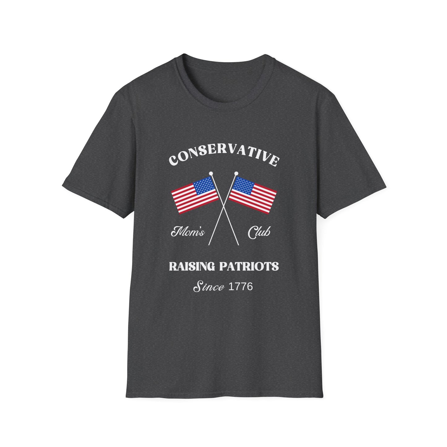 Conservative Mom's Club Women's Plus/Relaxed Tshirt (White Logo)