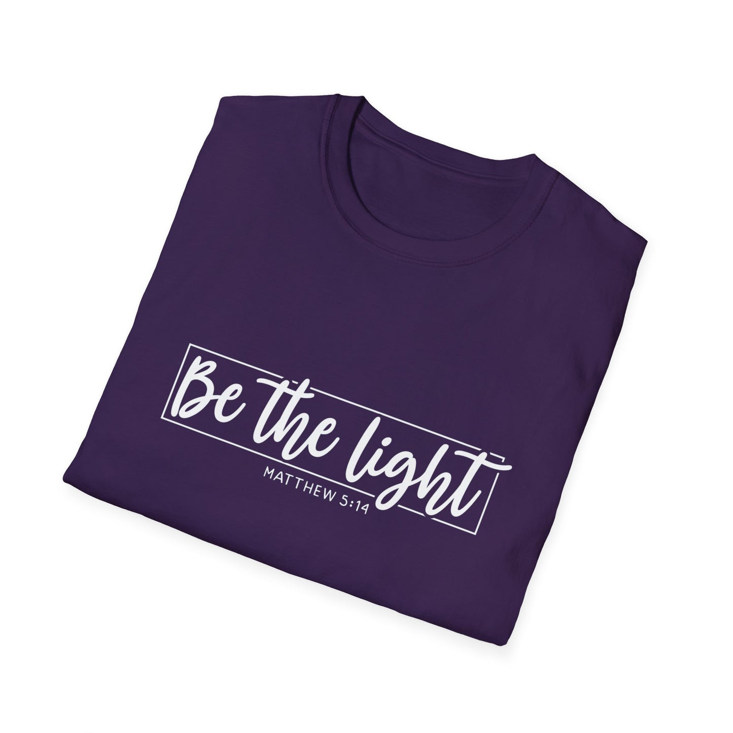 Be the Light Womens Relaxed/Plus Tshirt (White Logo) - Sweet Baby Jeez Teez