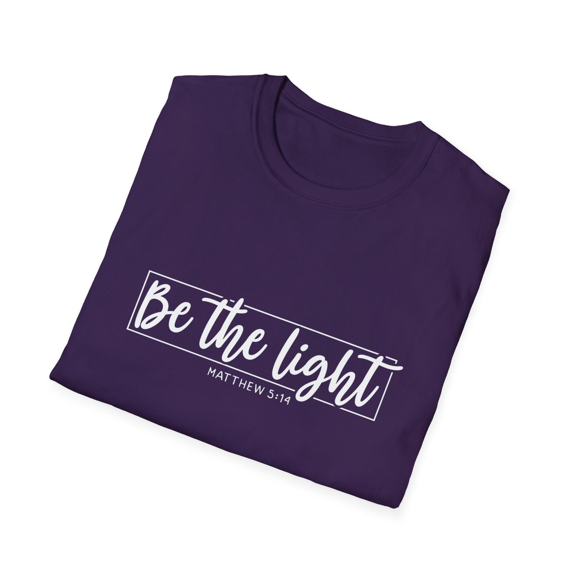 Be the Light Womens Relaxed/Plus Tshirt (White Logo) - Sweet Baby Jeez Teez