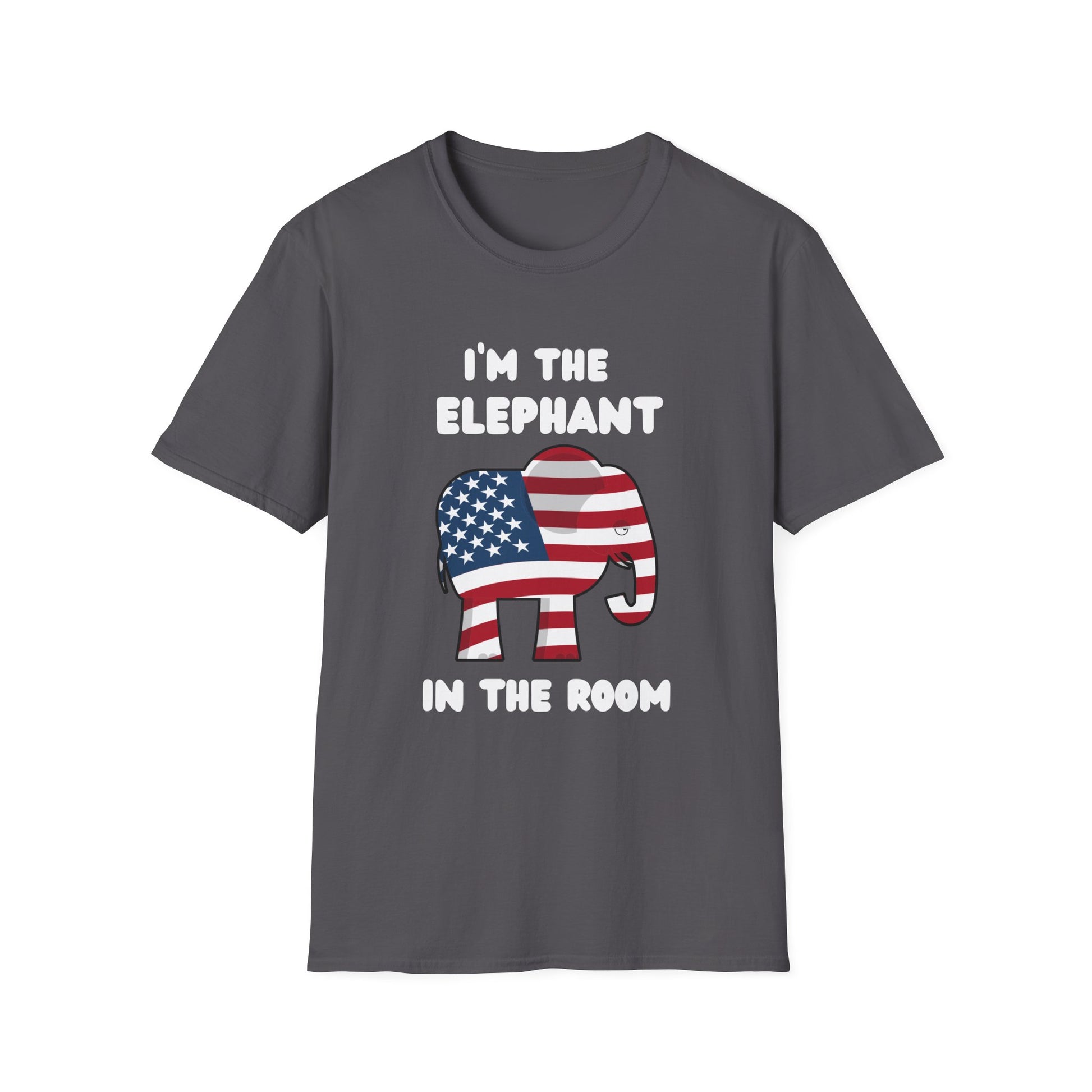 Elephant in Room Cartoon Women's Relaxed/Plus Tshirt (White Logo, Red & Gray Tshirts) - Sweet Baby Jeez Teez