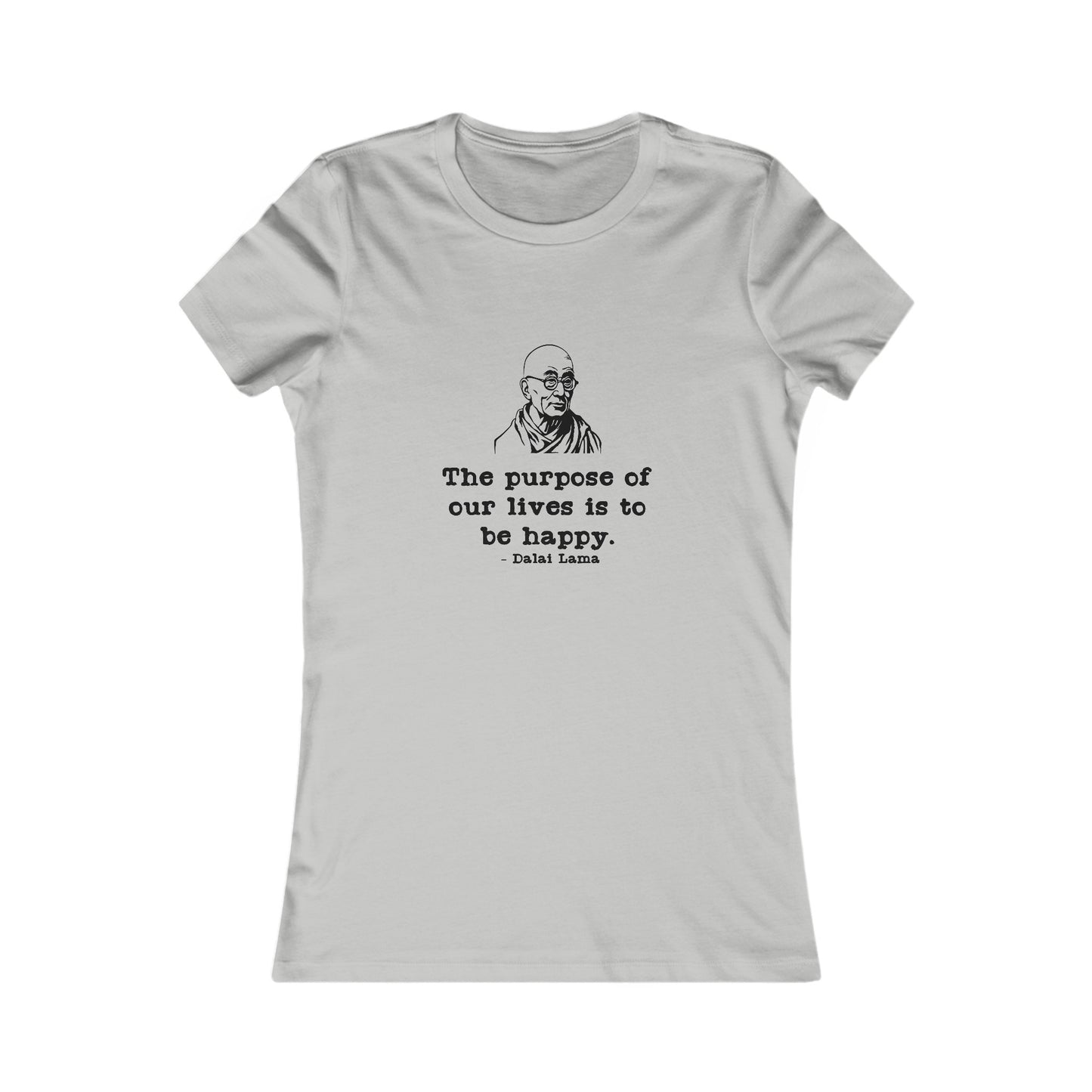 Purpose of Life Womens Fitted Tshirt (IW Black Logo) - Sweet Baby Jeez Teez