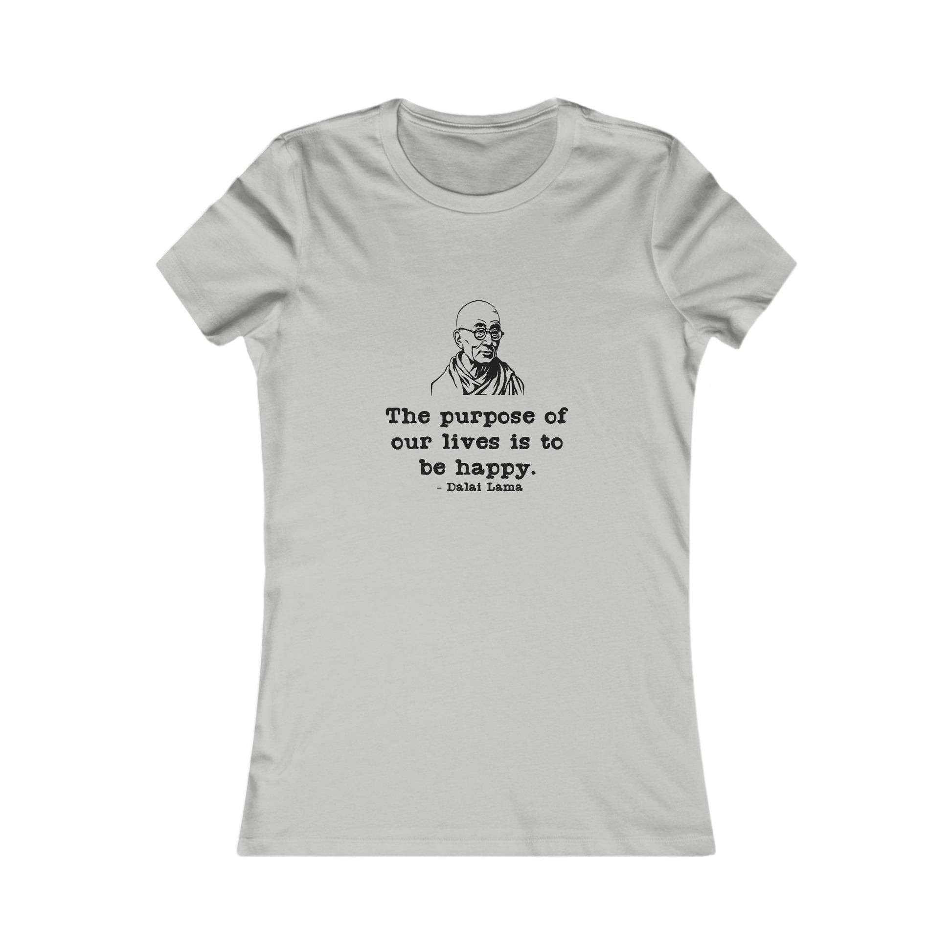 Purpose of Life Womens Fitted Tshirt (IW Black Logo) - Sweet Baby Jeez Teez