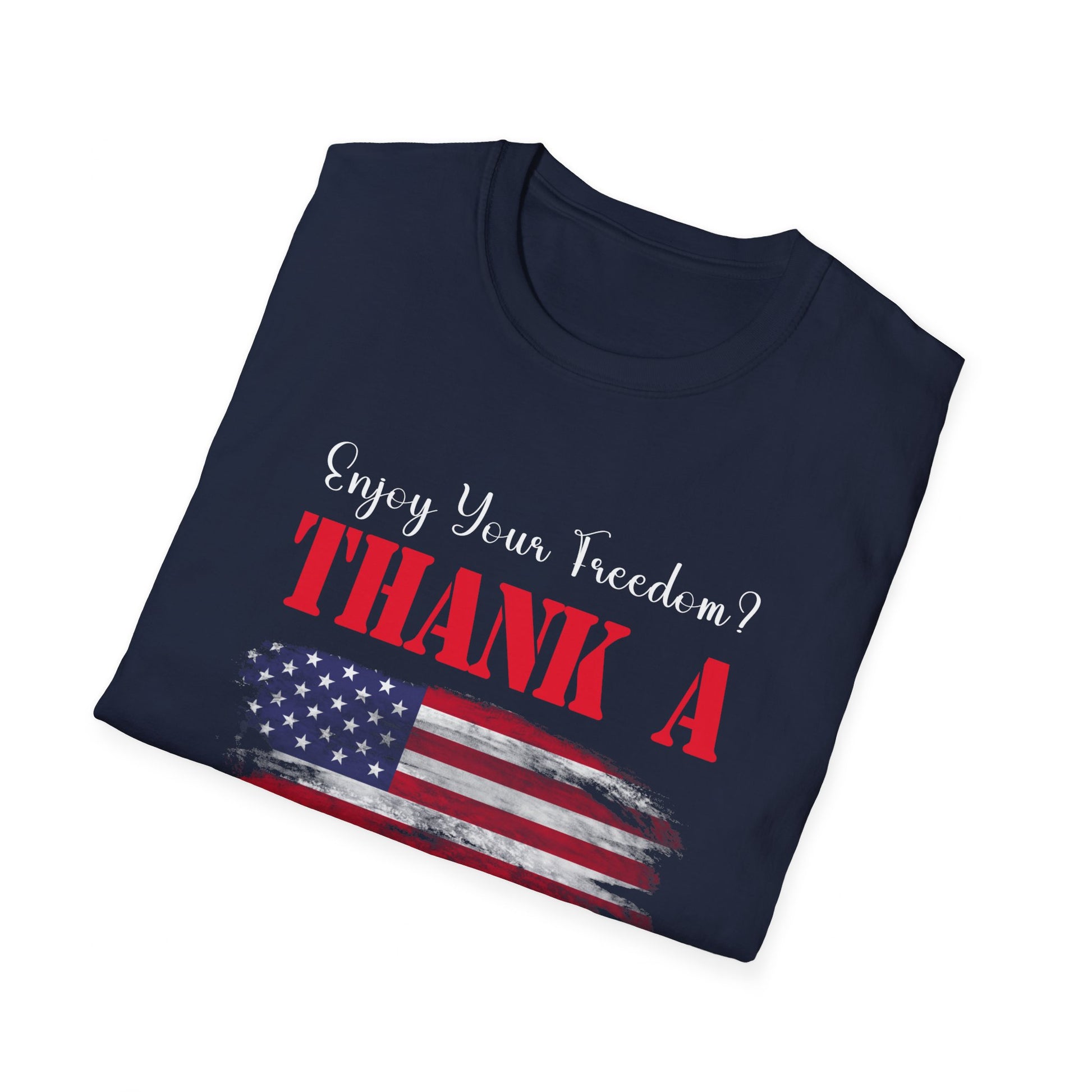 Enjoy Your Freedom Men's Tshirt (MM Color Logo) - Sweet Baby Jeez Teez