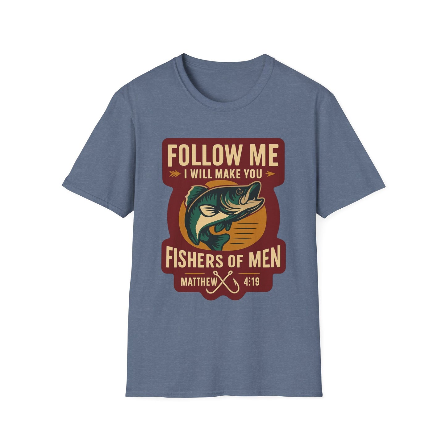 "Follow Me" Bible Verse Unisex Softstyle Tshirt