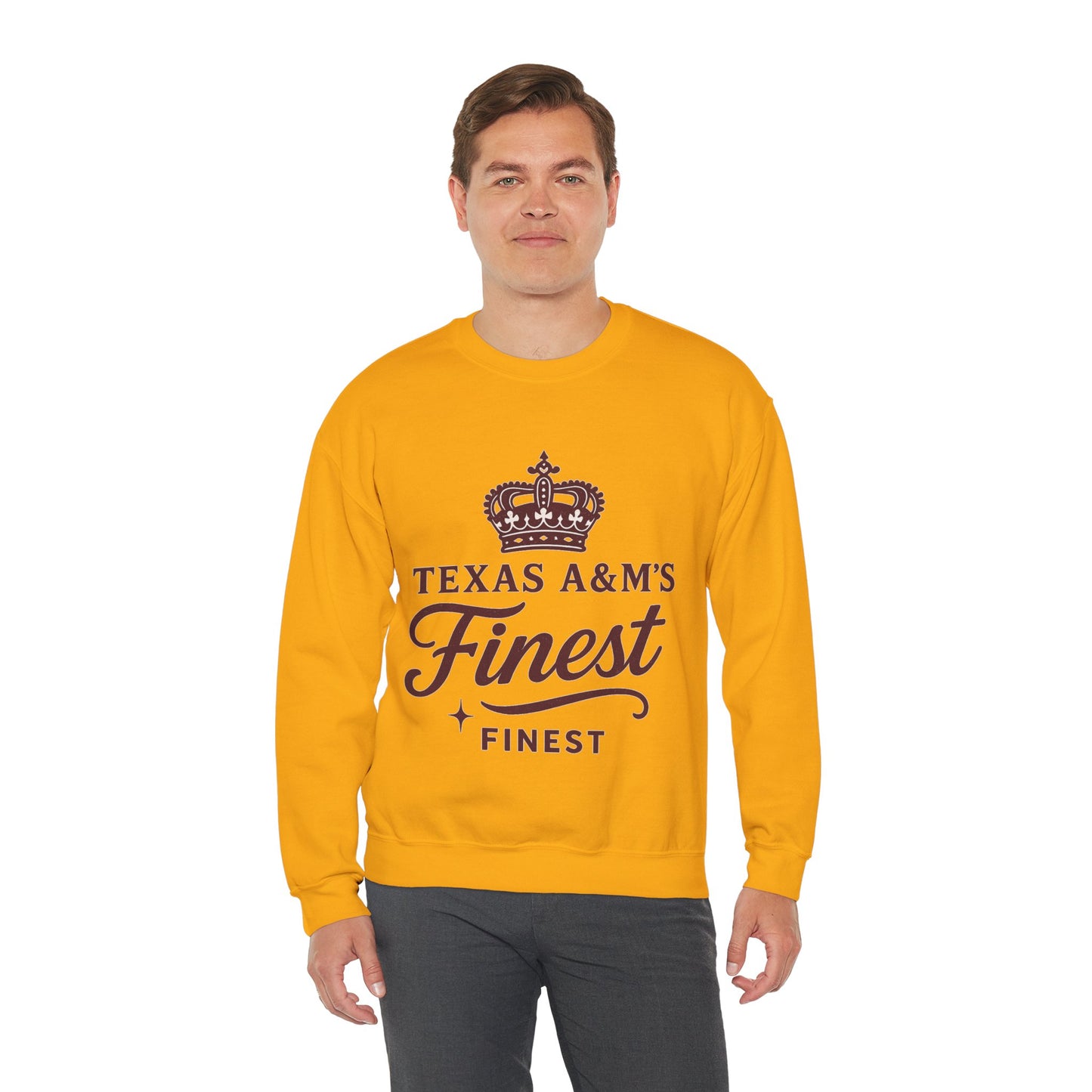 Texas A&M's Finest Crewneck Unisex Sweatshirt (Logo 1) - Sweet Baby Jeez Teez