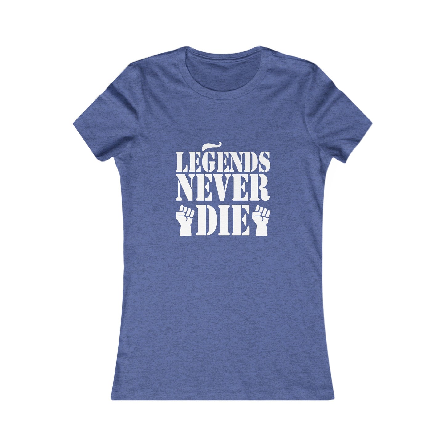 Legends Women's Fitted Tshirt (White Logo) - Sweet Baby Jeez Teez