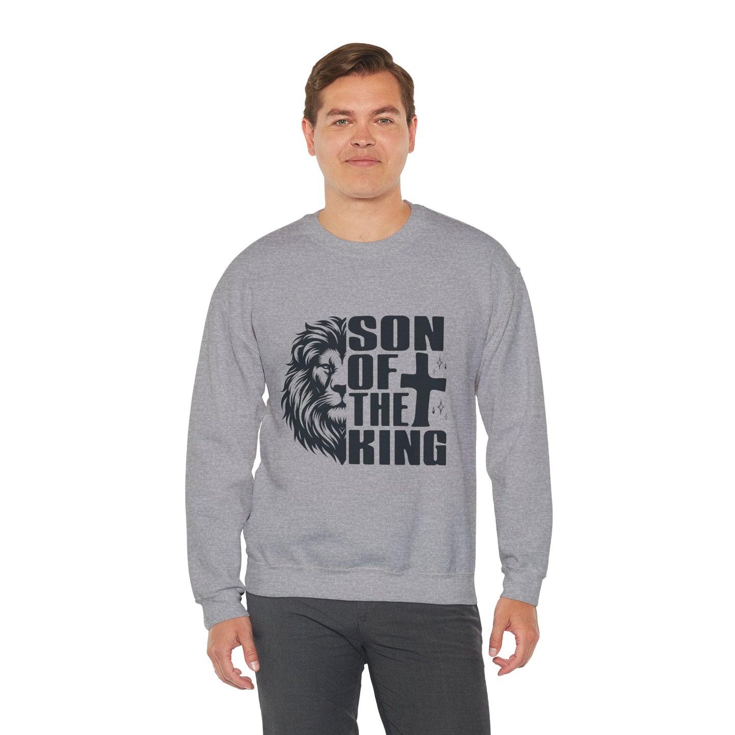 Son of the King Men's Sweatshirt (Black Logo) - Sweet Baby Jeez Teez