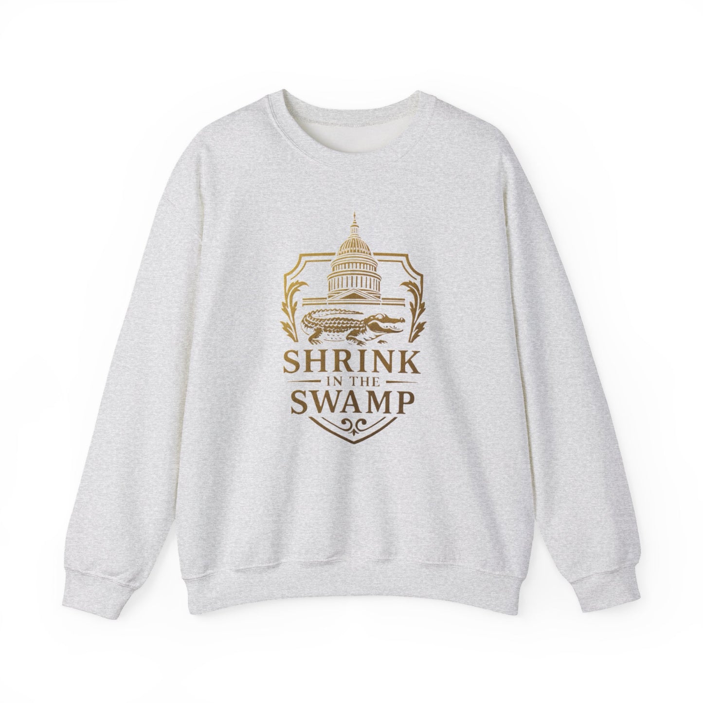 Shrink in the Swamp [TM] Unisex Crewneck Sweatshirt - Sweet Baby Jeez Teez