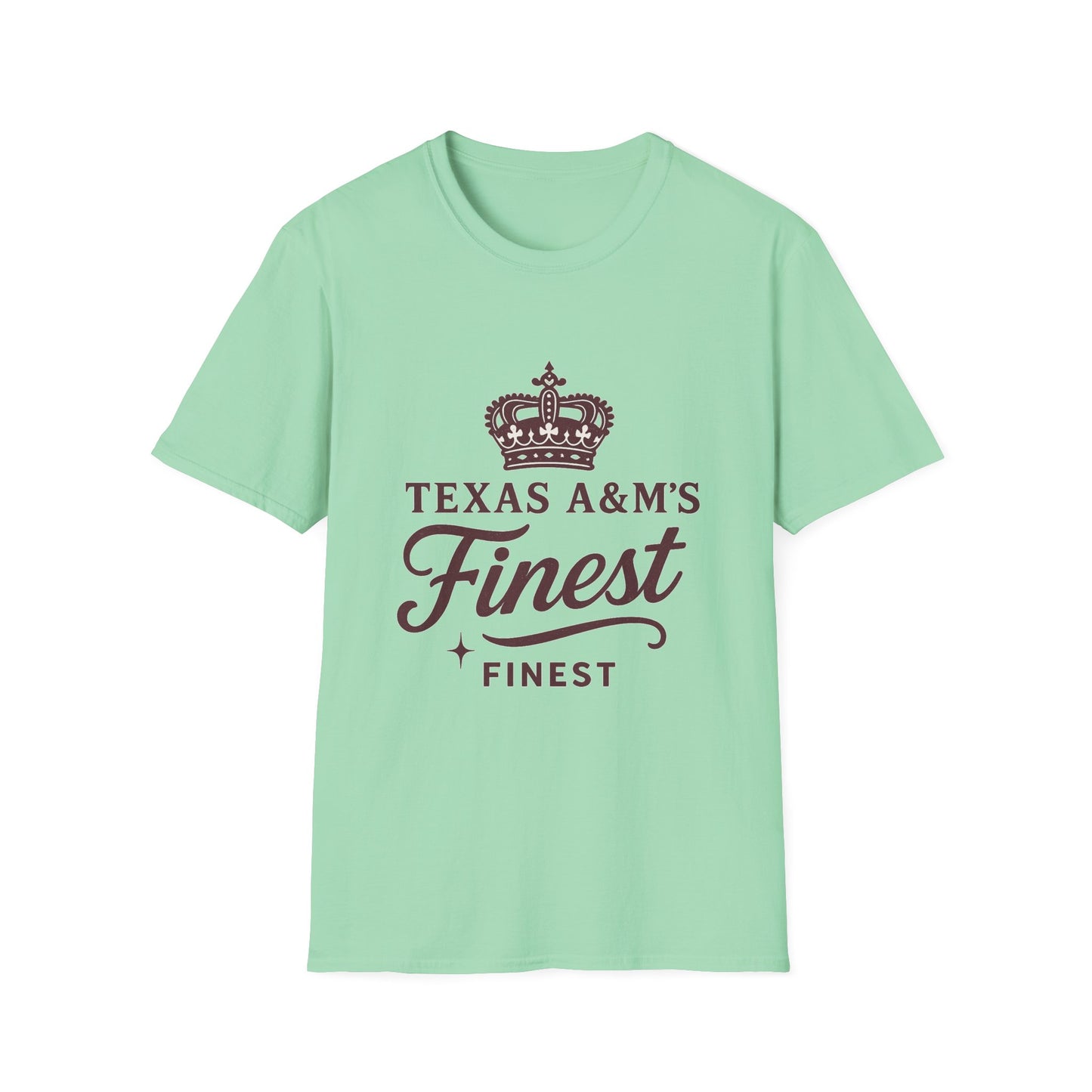 Texas A&M's Finest Unisex Softstyle T-Shirt (Logo 1) - Sweet Baby Jeez Teez