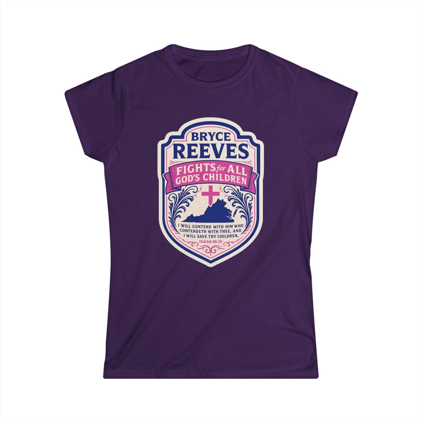 Bryce Reeves Fights for ALL God's Children Women's Semi-Fitted Tshirt