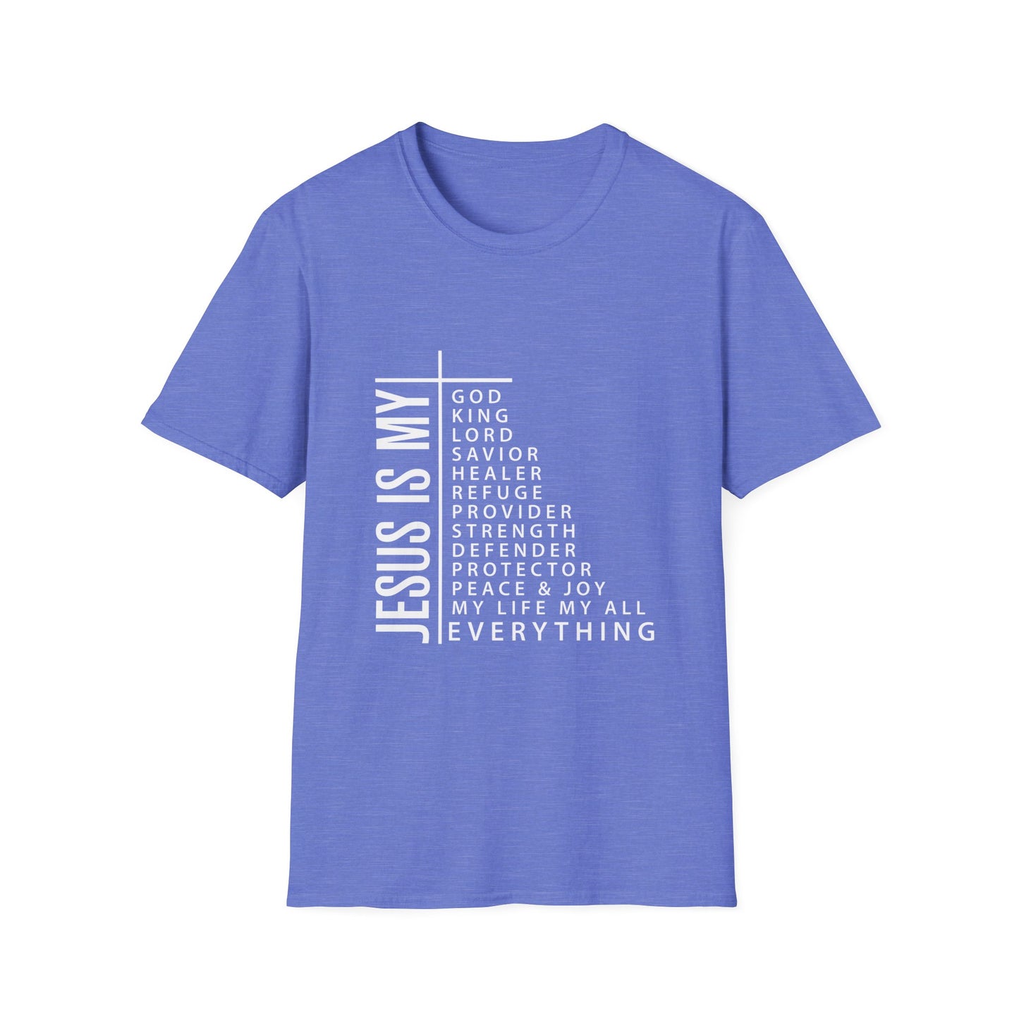 Jesus is My Men's Tshirt (White Logo) - Sweet Baby Jeez Teez