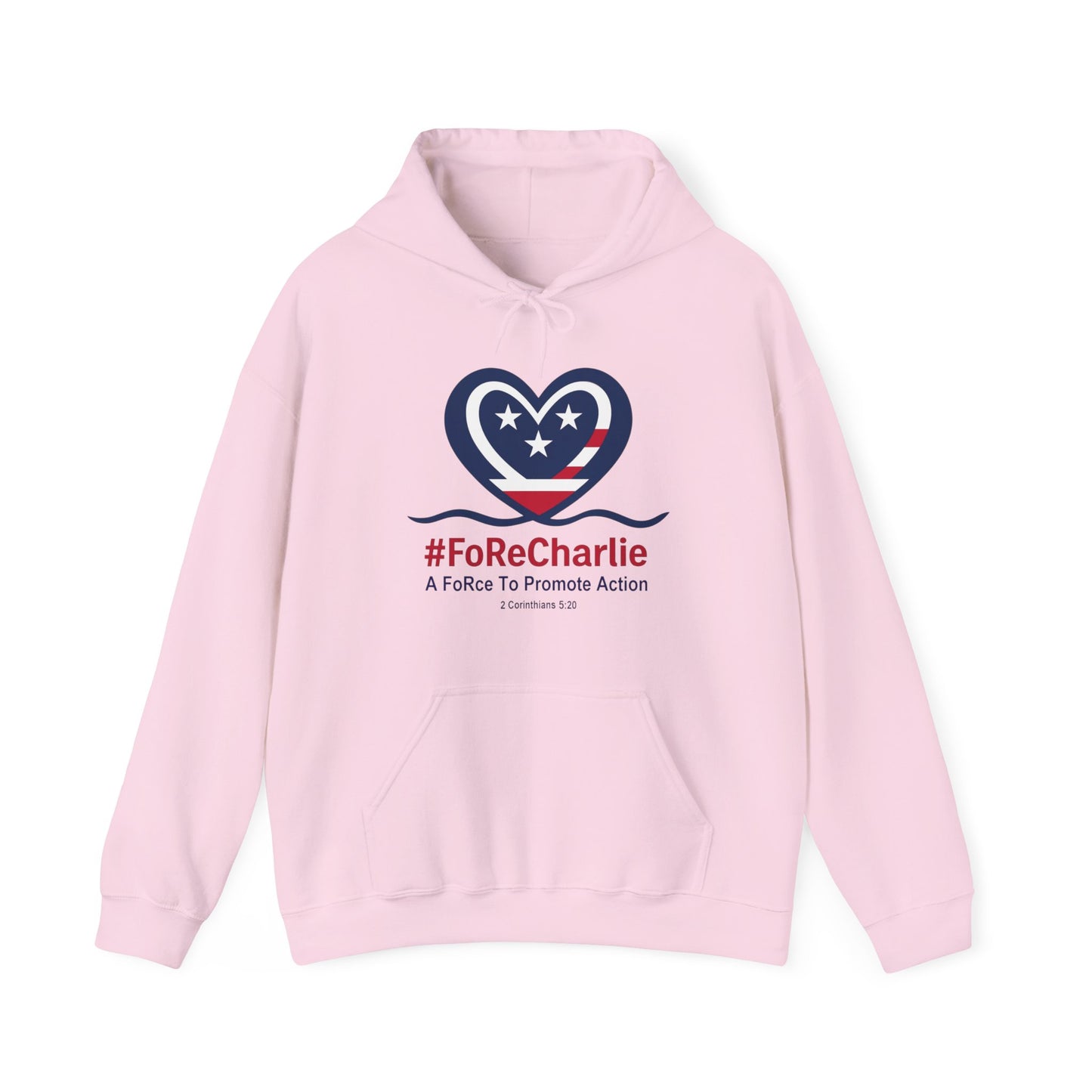 "FoRe Charlie" Ambassador Pageant Memorial Unisex Hoodie for Charlie Kirk (Heart Logo)