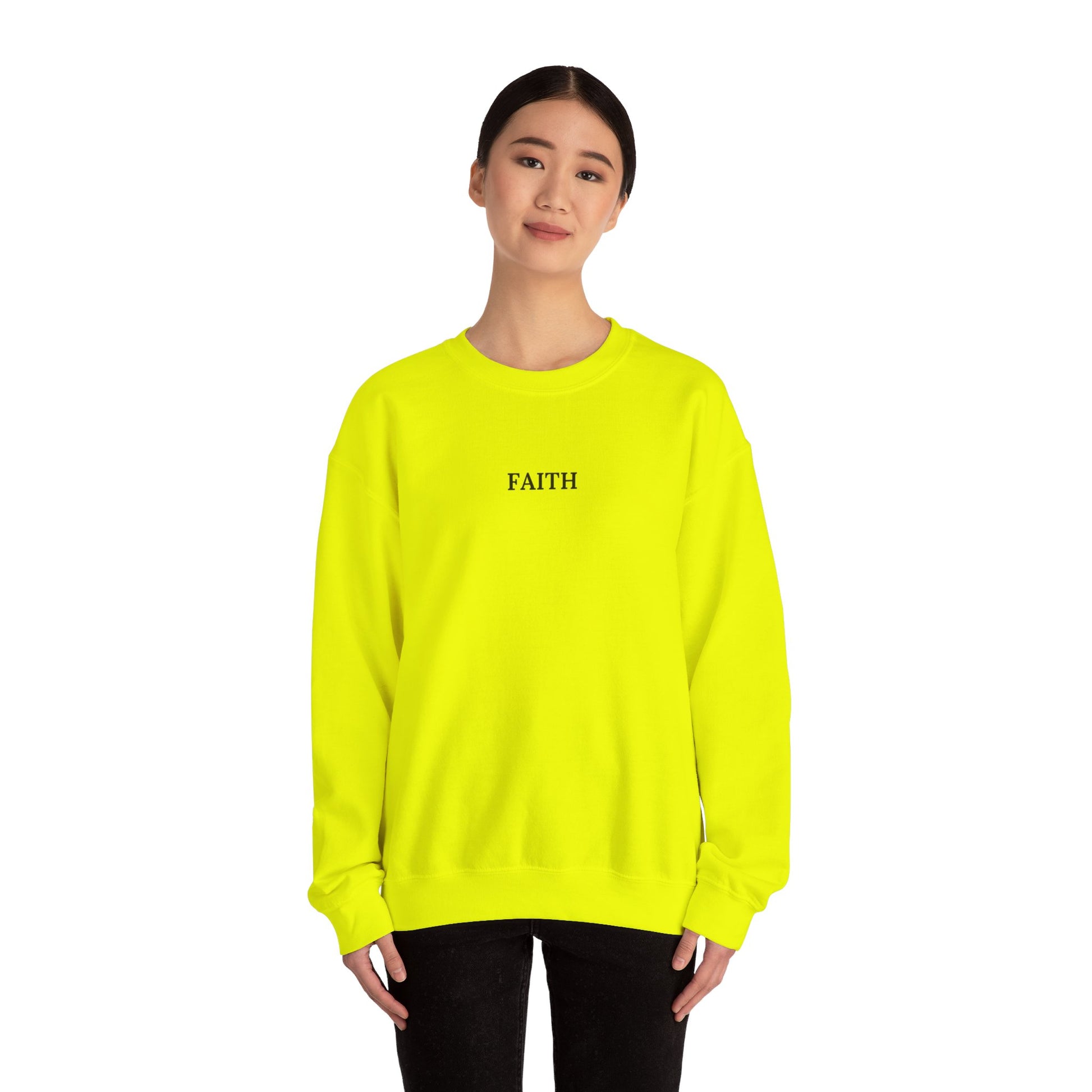 Have a Little Faith Women's Relaxed Sweatshirt (Black Logo) - Sweet Baby Jeez Teez