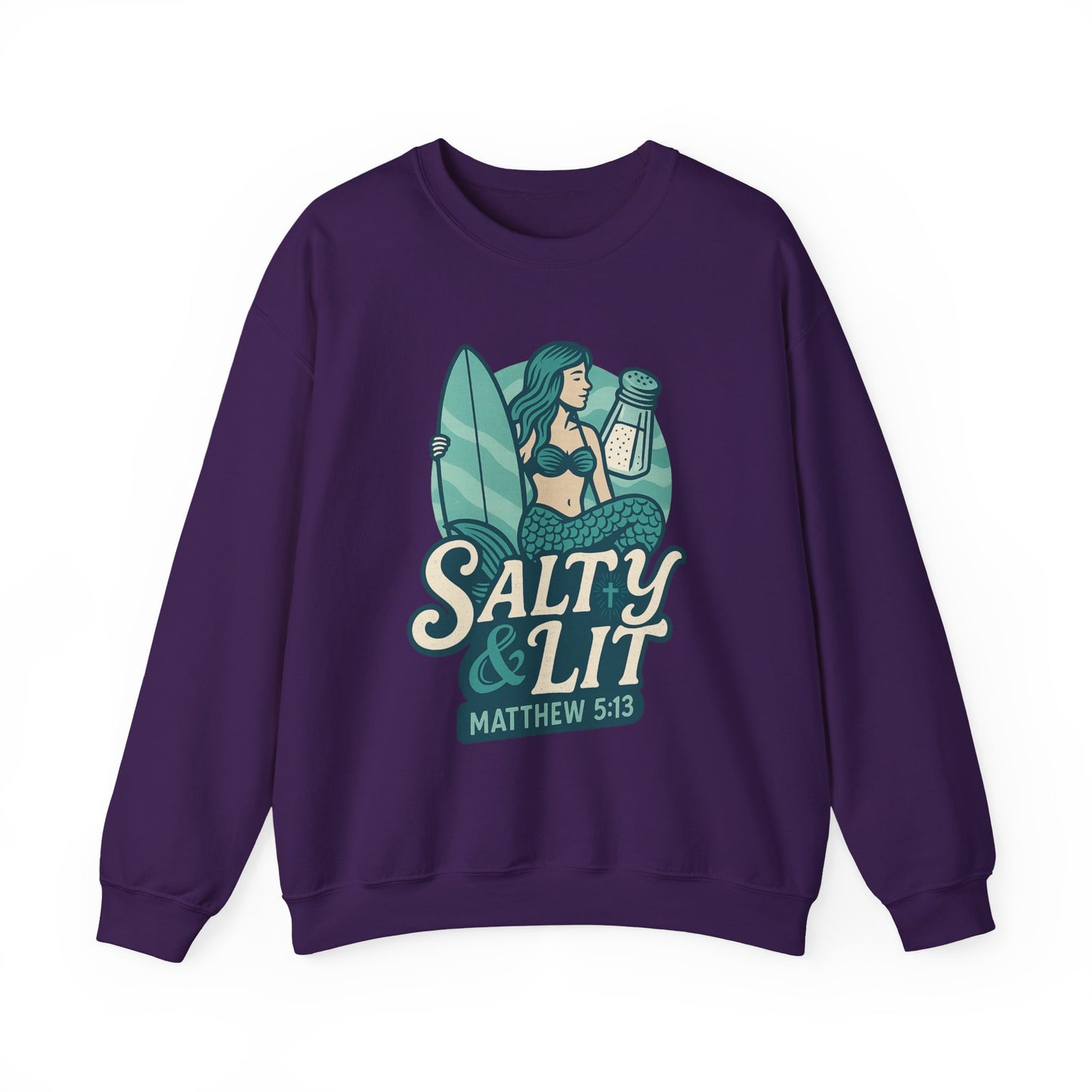 "Salty & Lit" Christian Women's Scripture Sweatshirt