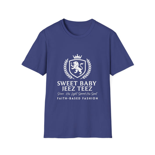 Sweet Baby Jeez Teez Faith-Based Fashion Softstyle T-Shirt (White Logo)