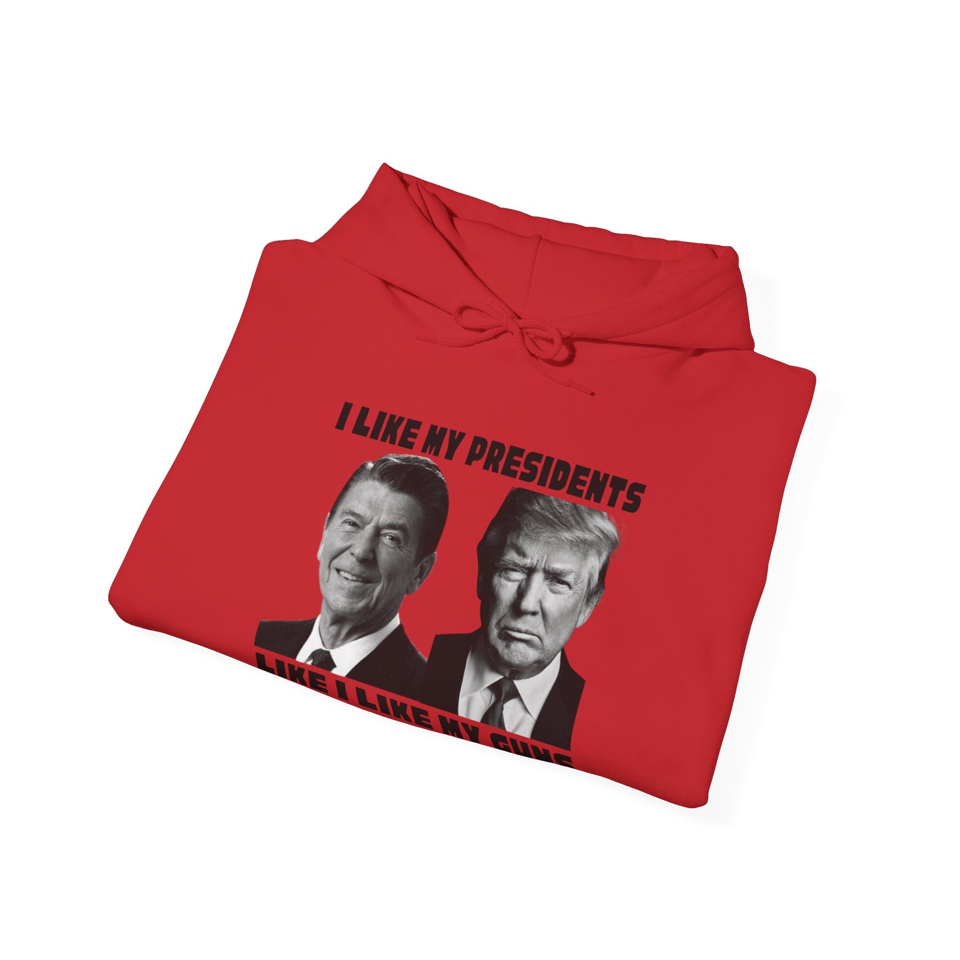 I Like My Presidents Men's Hoodie (Black Logo) - Sweet Baby Jeez Teez