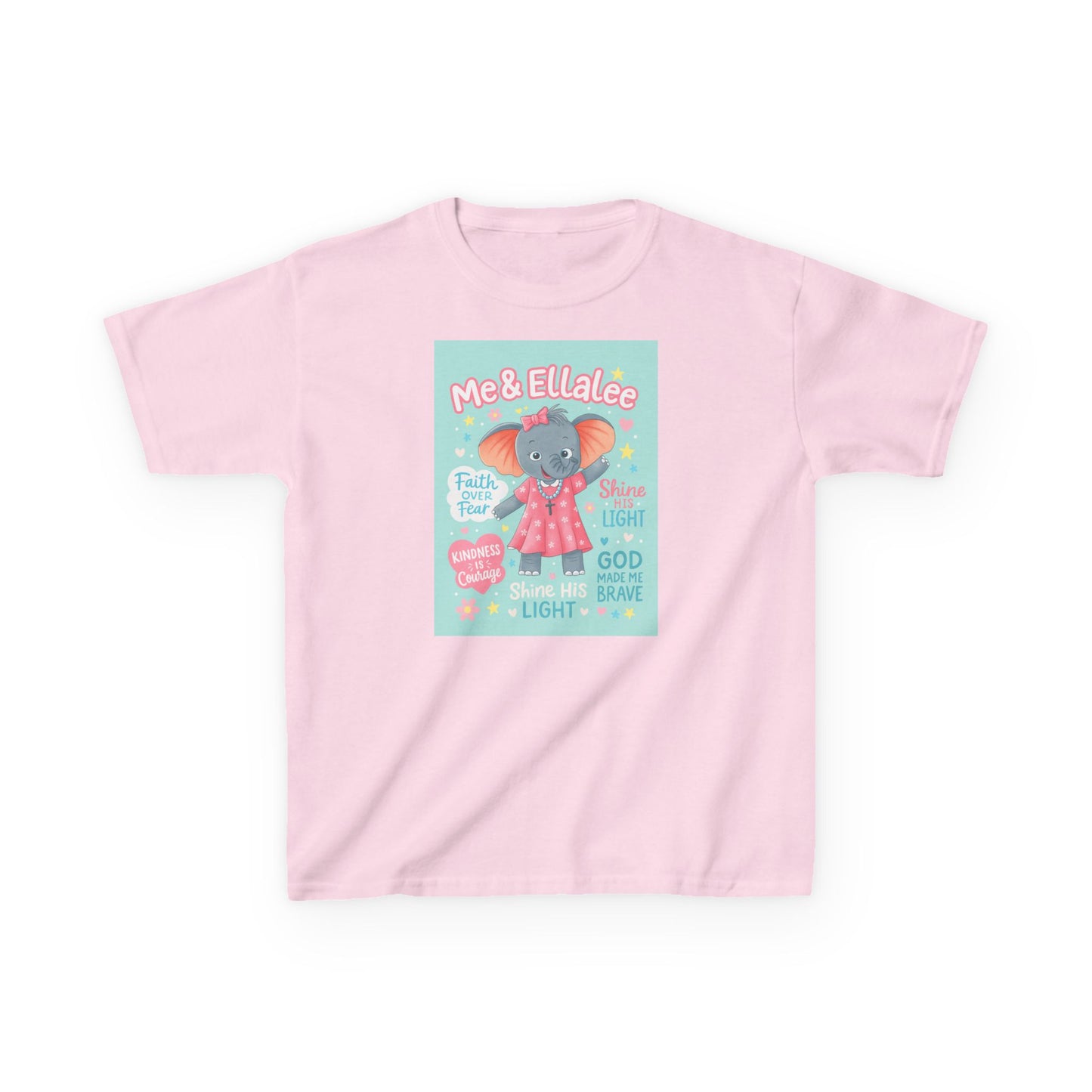 Ellalee the Elephant (TM) Girl's Tshirt (Mint Logo)
