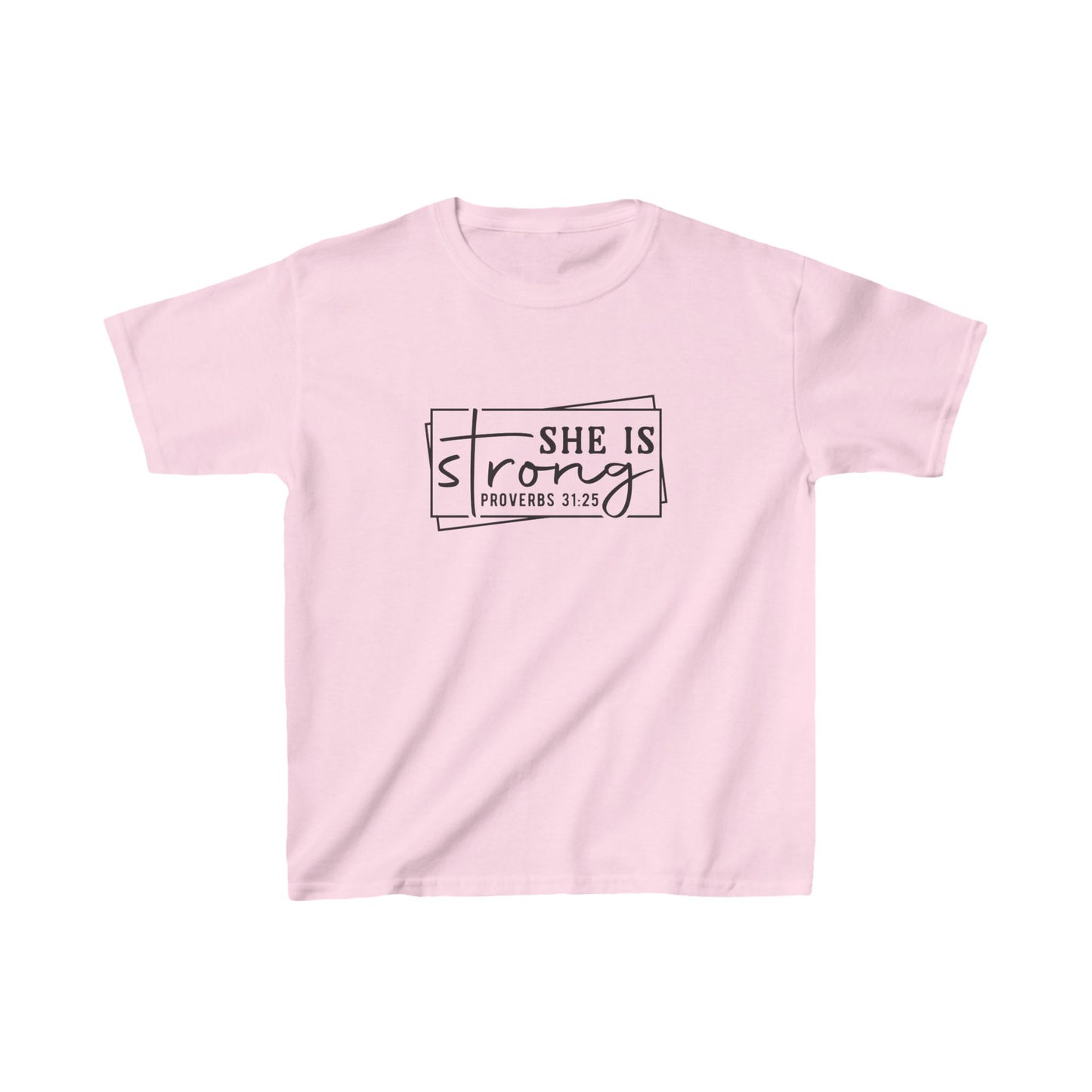 She is Strong Girl's Tshirt (Box Logo) - Sweet Baby Jeez Teez