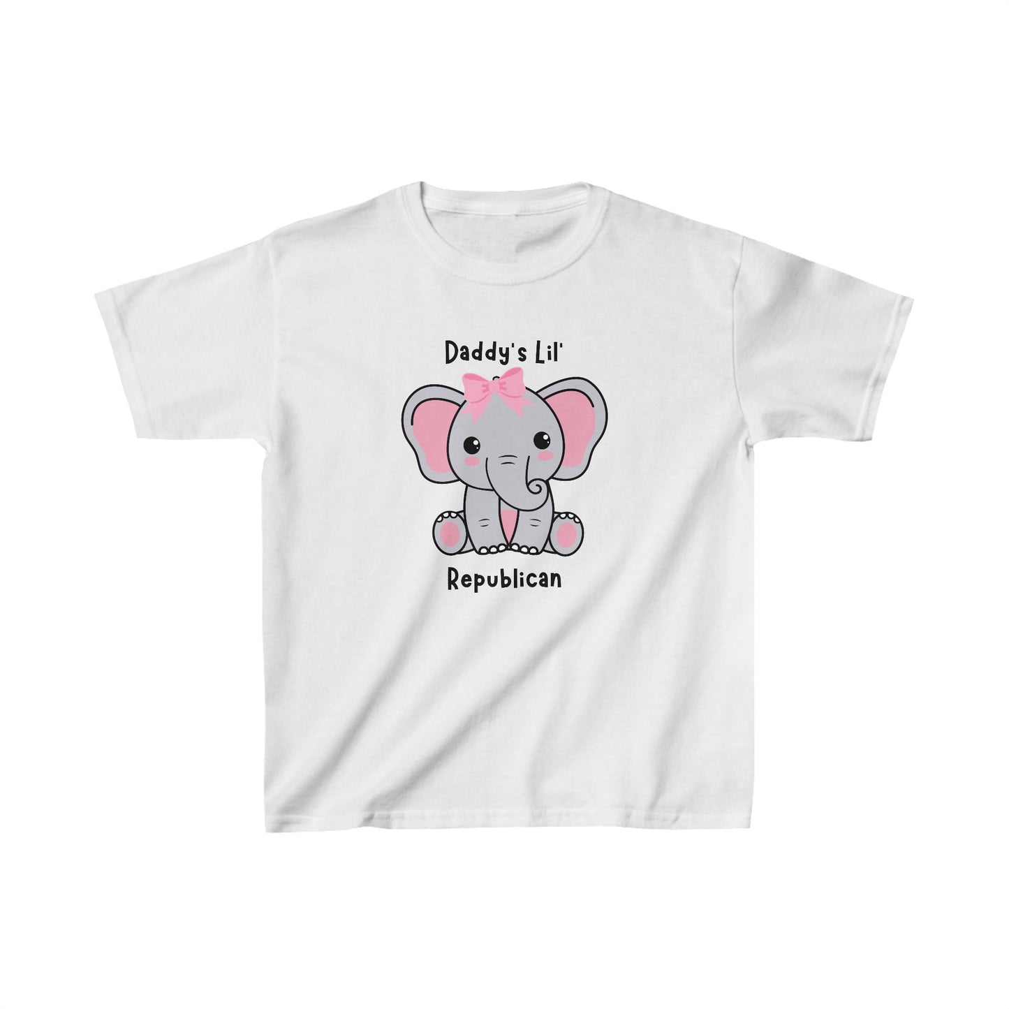 Daddy's Lil Republican Girls Tshirt (Pink and Gray Logo) - Sweet Baby Jeez Teez