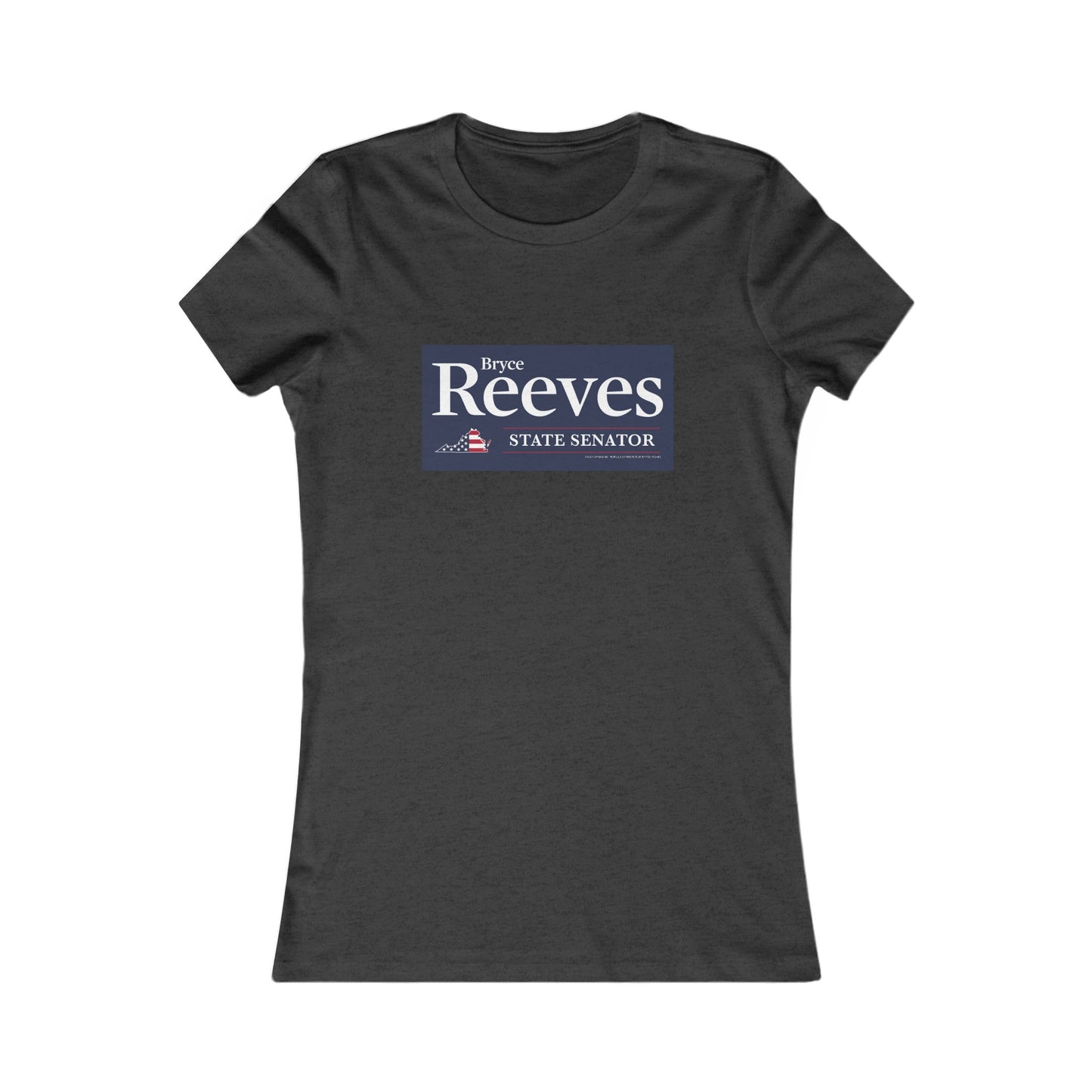 Senator Bryce Reeves Women's Fitted Tshirt (Blue Logo) - Sweet Baby Jeez Teez
