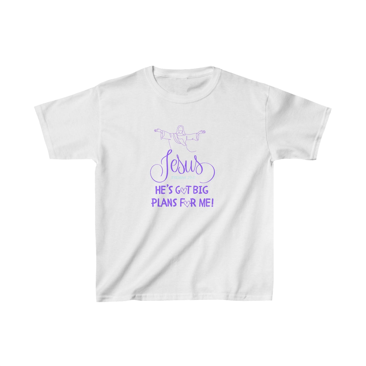 Big Plans Girls Tshirt (Purple Logo) - Sweet Baby Jeez Teez