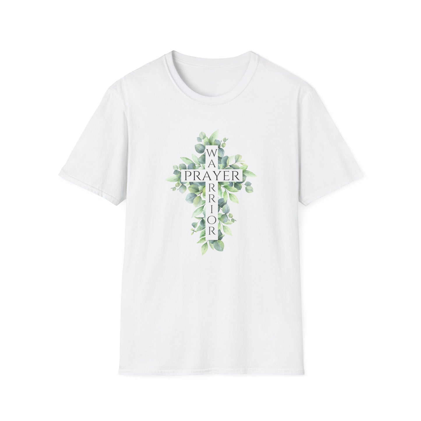 Prayer Warrior Women's Relaxed/Plus Tshirt (Leaves Logo) - Sweet Baby Jeez Teez