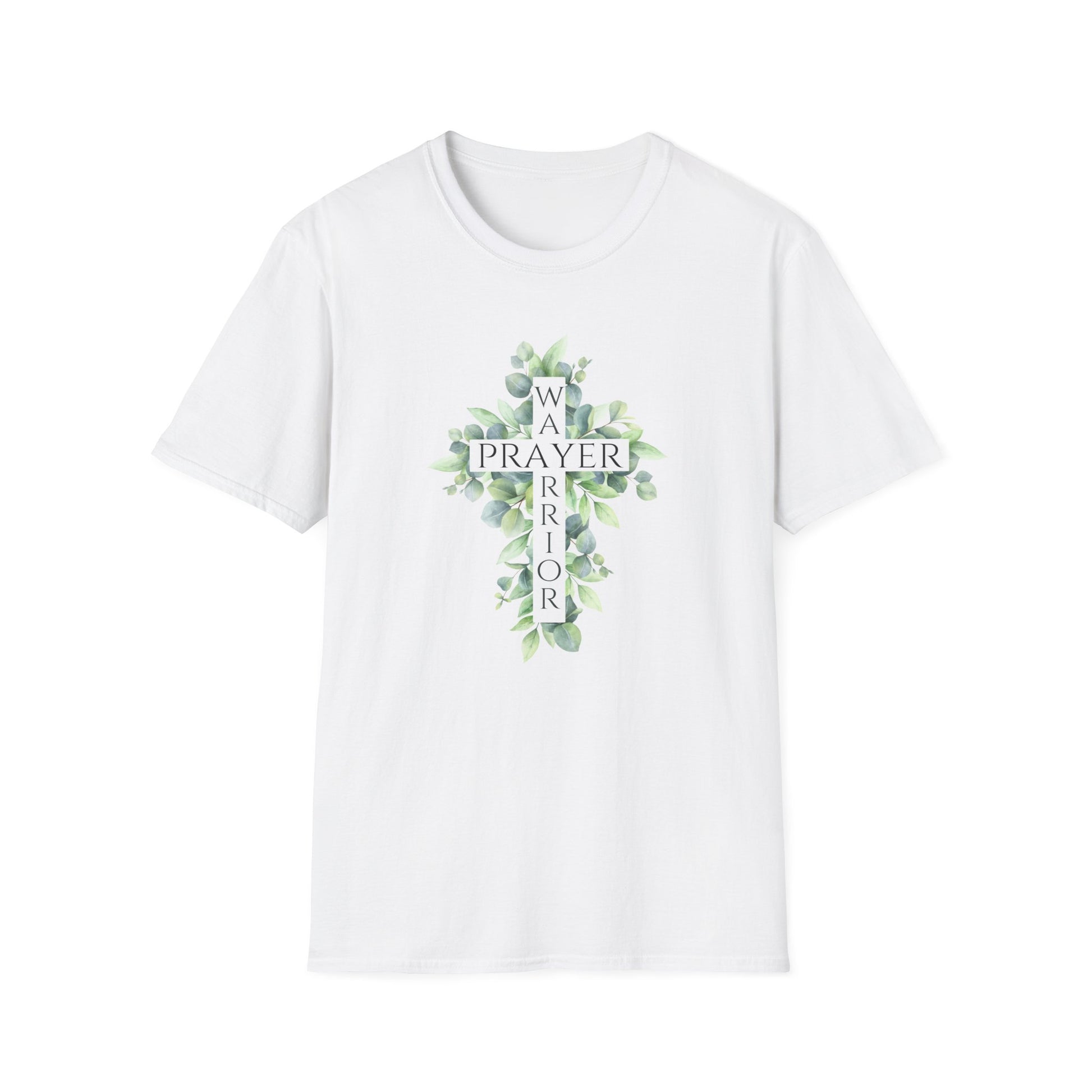 Prayer Warrior Women's Relaxed/Plus Tshirt (Leaves Logo) - Sweet Baby Jeez Teez