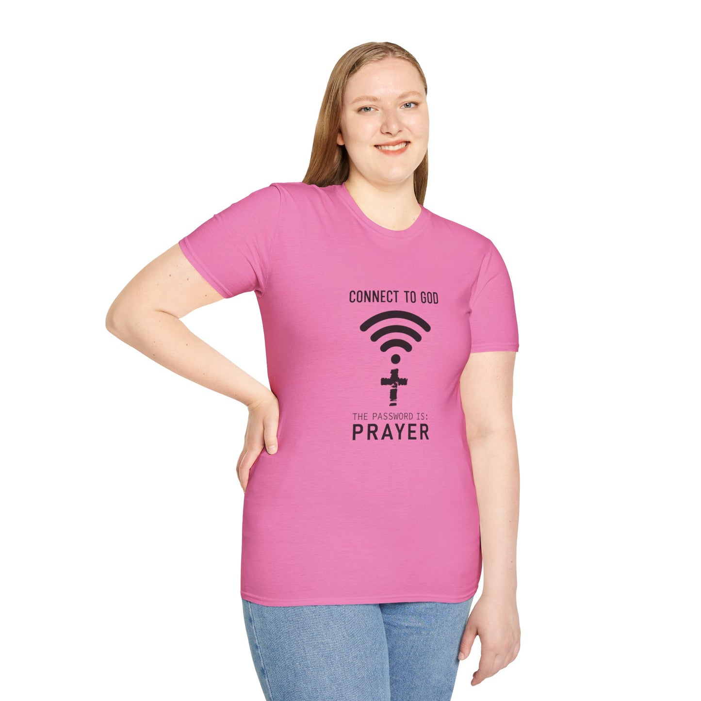 Connect Women's Relaxed/Plus Tshirt (Black Logo) - Sweet Baby Jeez Teez