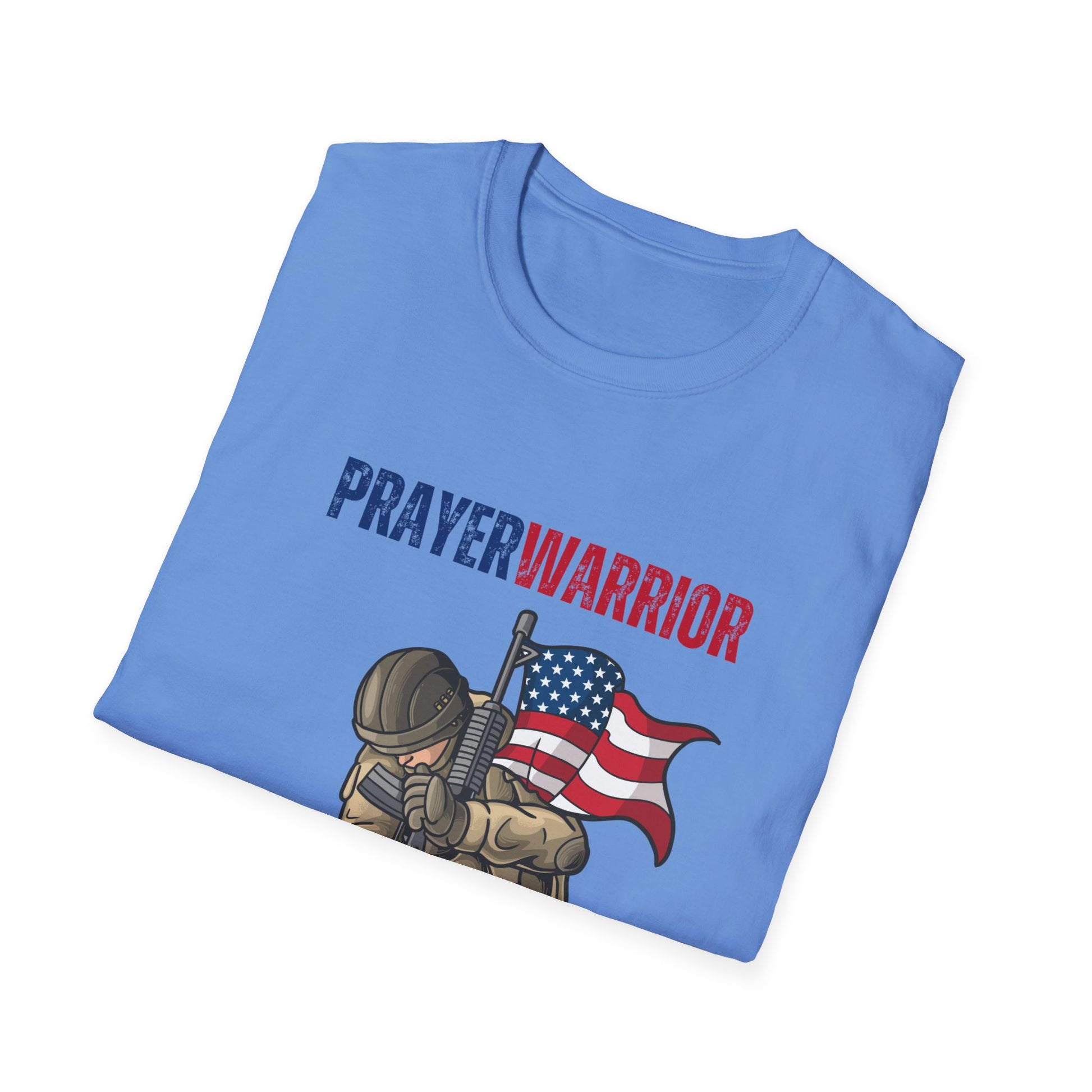 Prayer Warrior Soldier Men's Tshirt S-5XL - Sweet Baby Jeez Teez