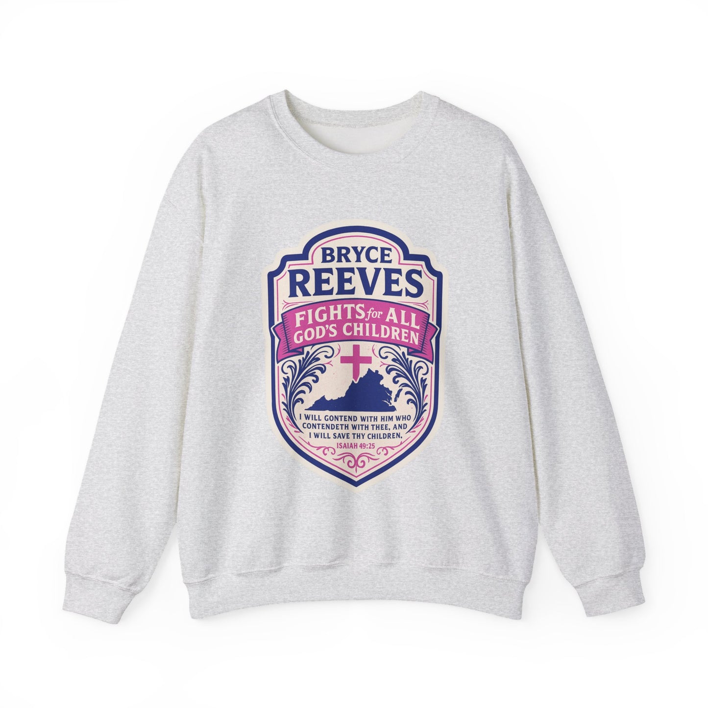 Bryce Reeves Fights for ALL God's Children Women's Crewneck Sweatshirt