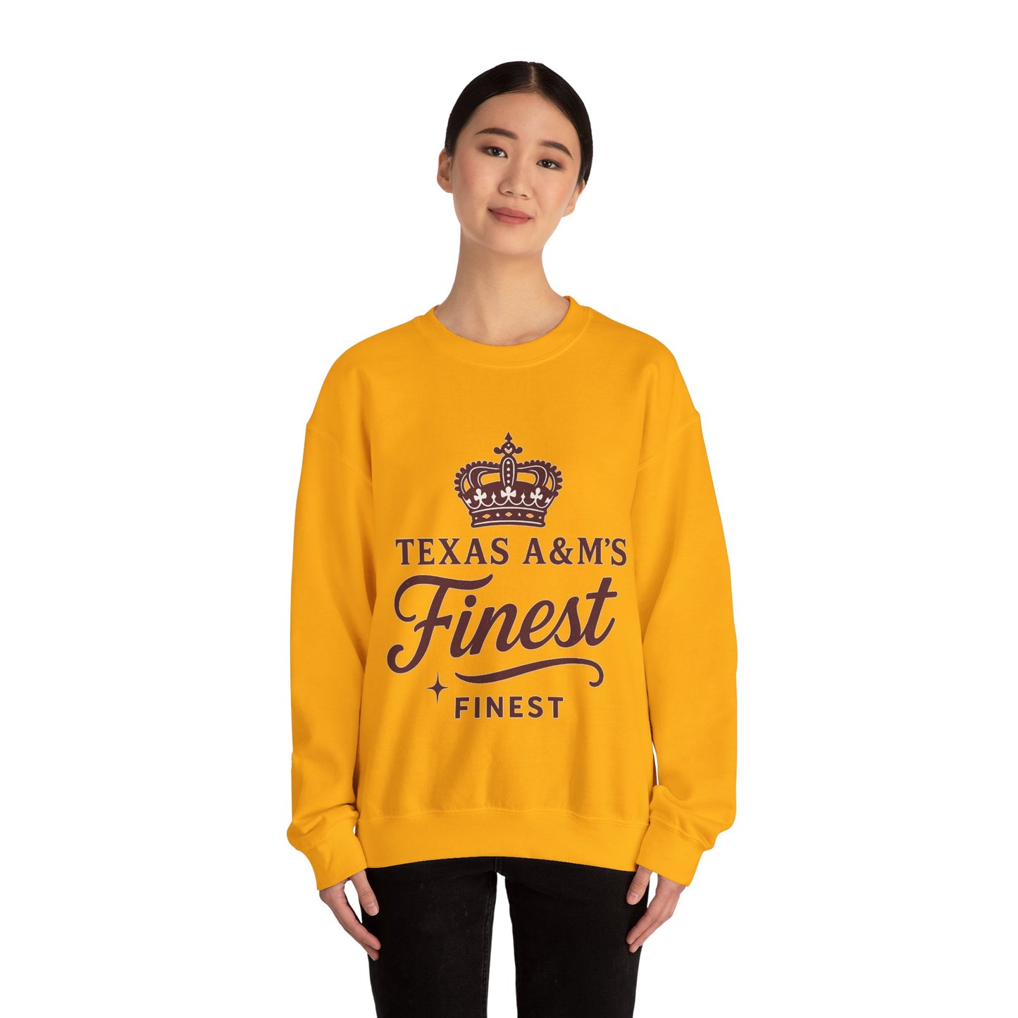 Texas A&M's Finest Crewneck Unisex Sweatshirt (Logo 1) - Sweet Baby Jeez Teez