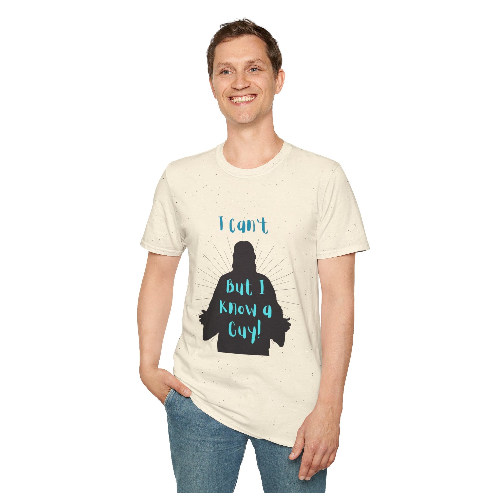 I Know a Guy Men's Tshirt (Black Logo) - Sweet Baby Jeez Teez