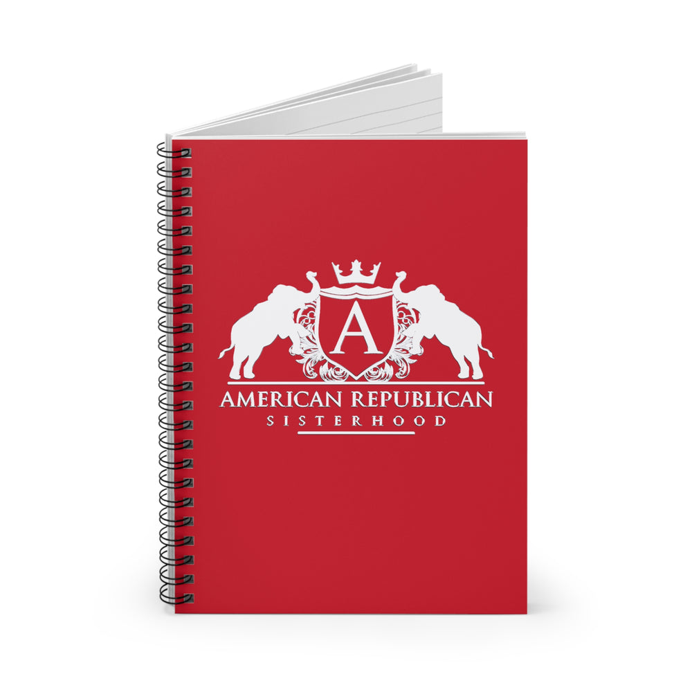 ARS Ruled Spiral Notebook (Red with White Logo)