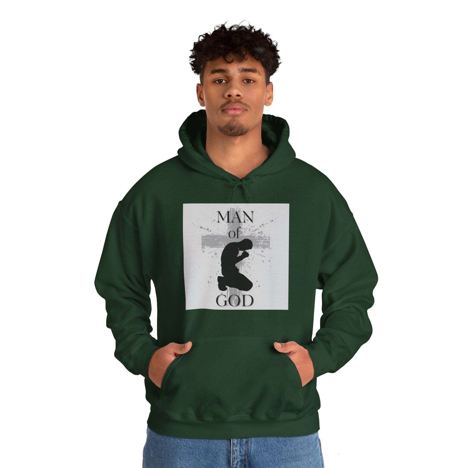 Man of God Men's Hoodie - Sweet Baby Jeez Teez