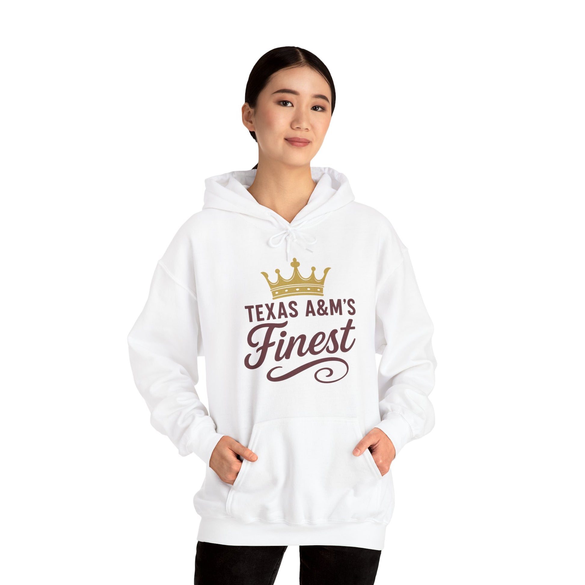 Texas A&M's Finest Unisex Heavy Blend Hoodie - Sweet Baby Jeez Teez
