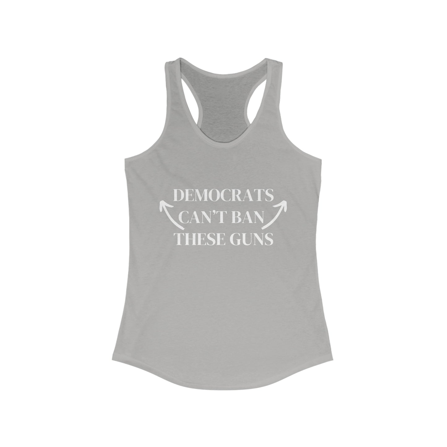 Can't Ban These Women's Racerback Tank (White Logo) - Sweet Baby Jeez Teez