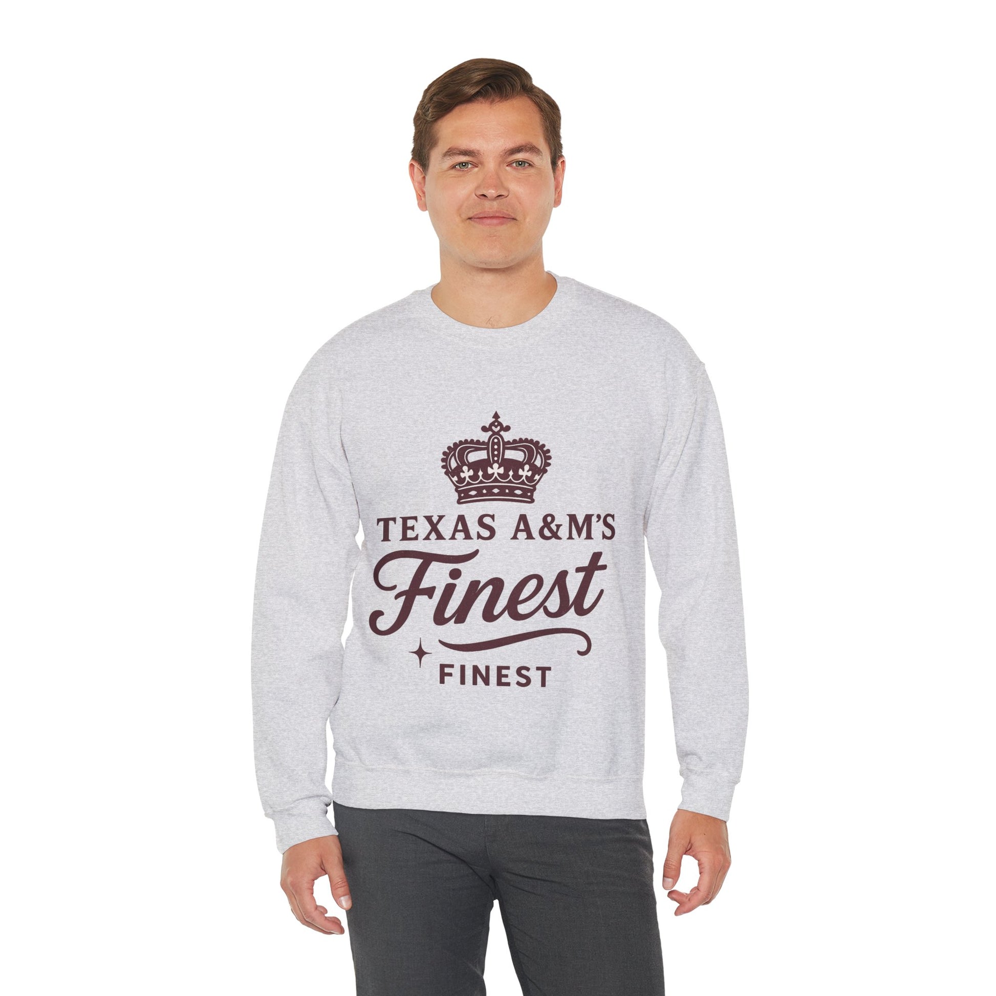Texas A&M's Finest Crewneck Unisex Sweatshirt (Logo 1) - Sweet Baby Jeez Teez