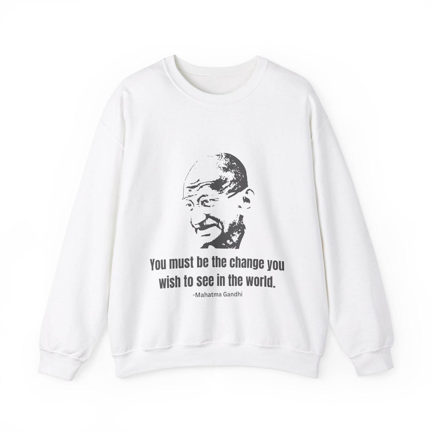 Be the Change Men's Sweatshirt (IW Gray Logo) - Sweet Baby Jeez Teez