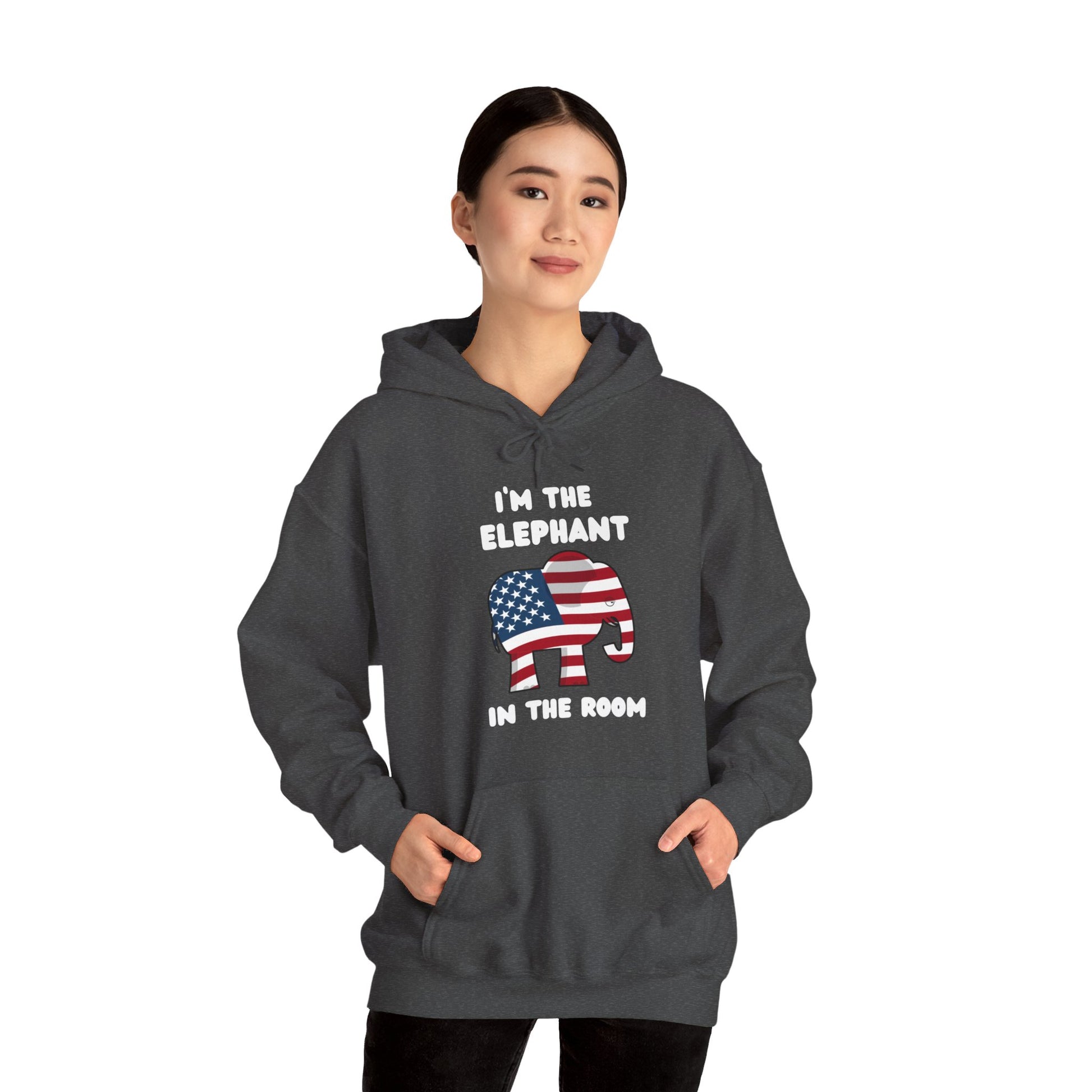 Elephant in the Room Women's Hoodie S-5XL (White Logo) - Sweet Baby Jeez Teez