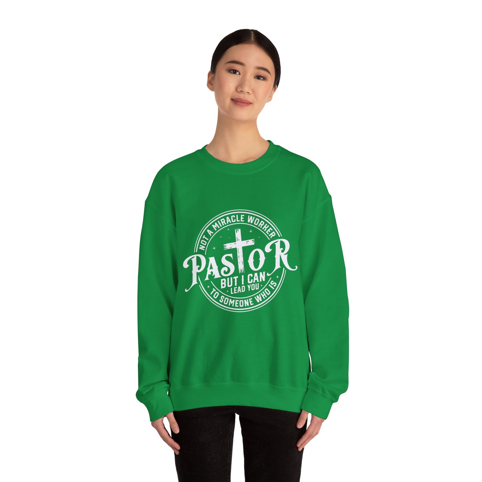 Pastor Women's Relaxed Sweatshirt (White Logo) - Sweet Baby Jeez Teez