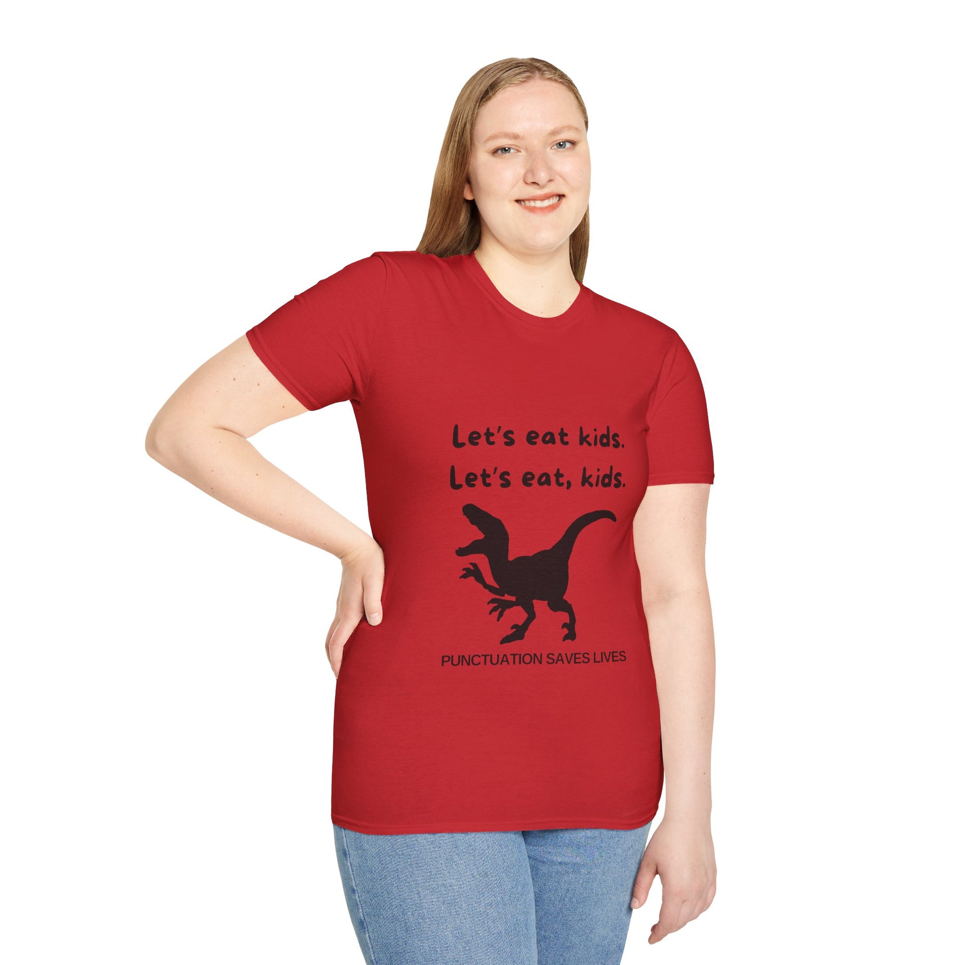 Lets Eat Kids Mens Tshirt (Black Logo) - Sweet Baby Jeez Teez