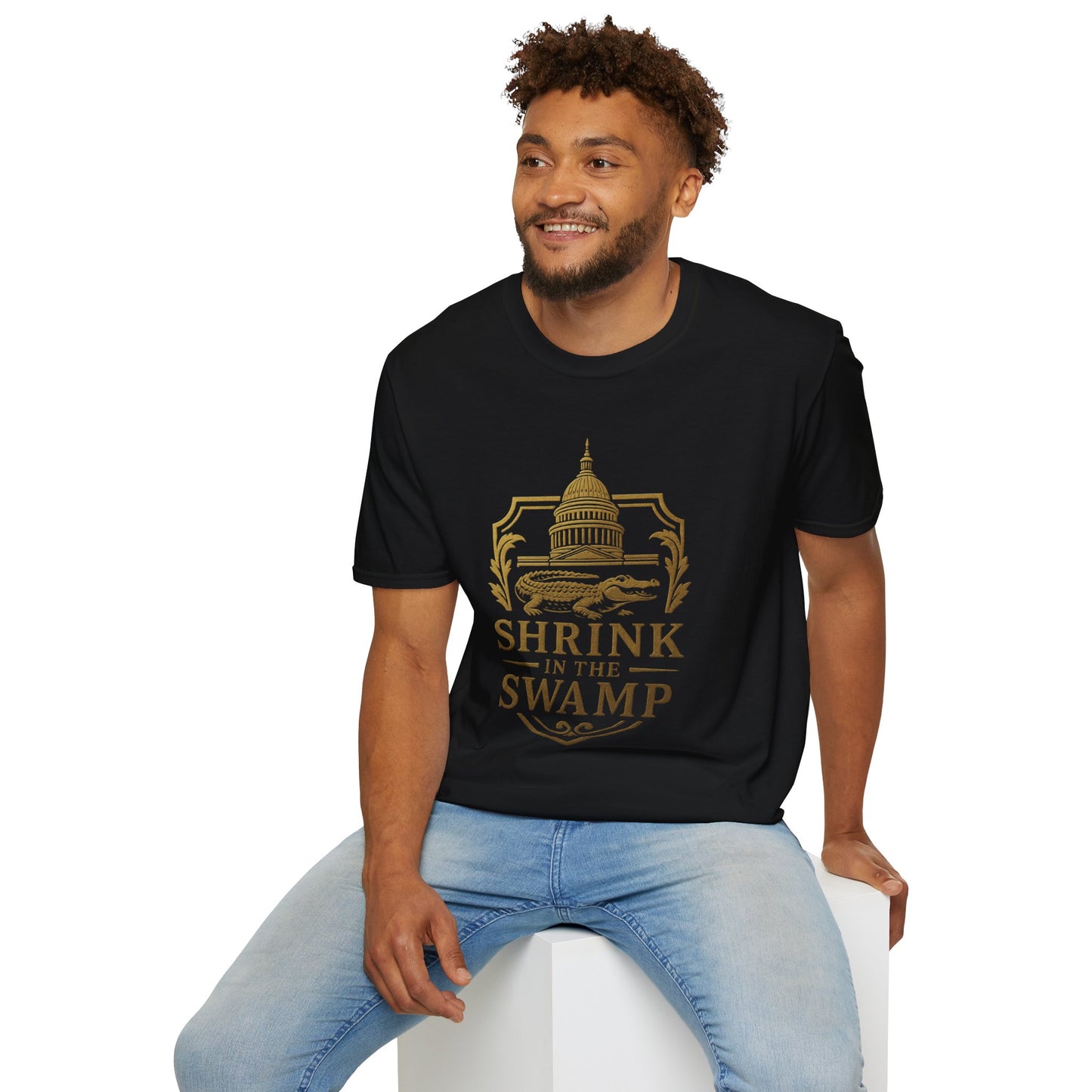 Shrink in the Swamp [TM] Unisex Softstyle T-Shirt - Sweet Baby Jeez Teez
