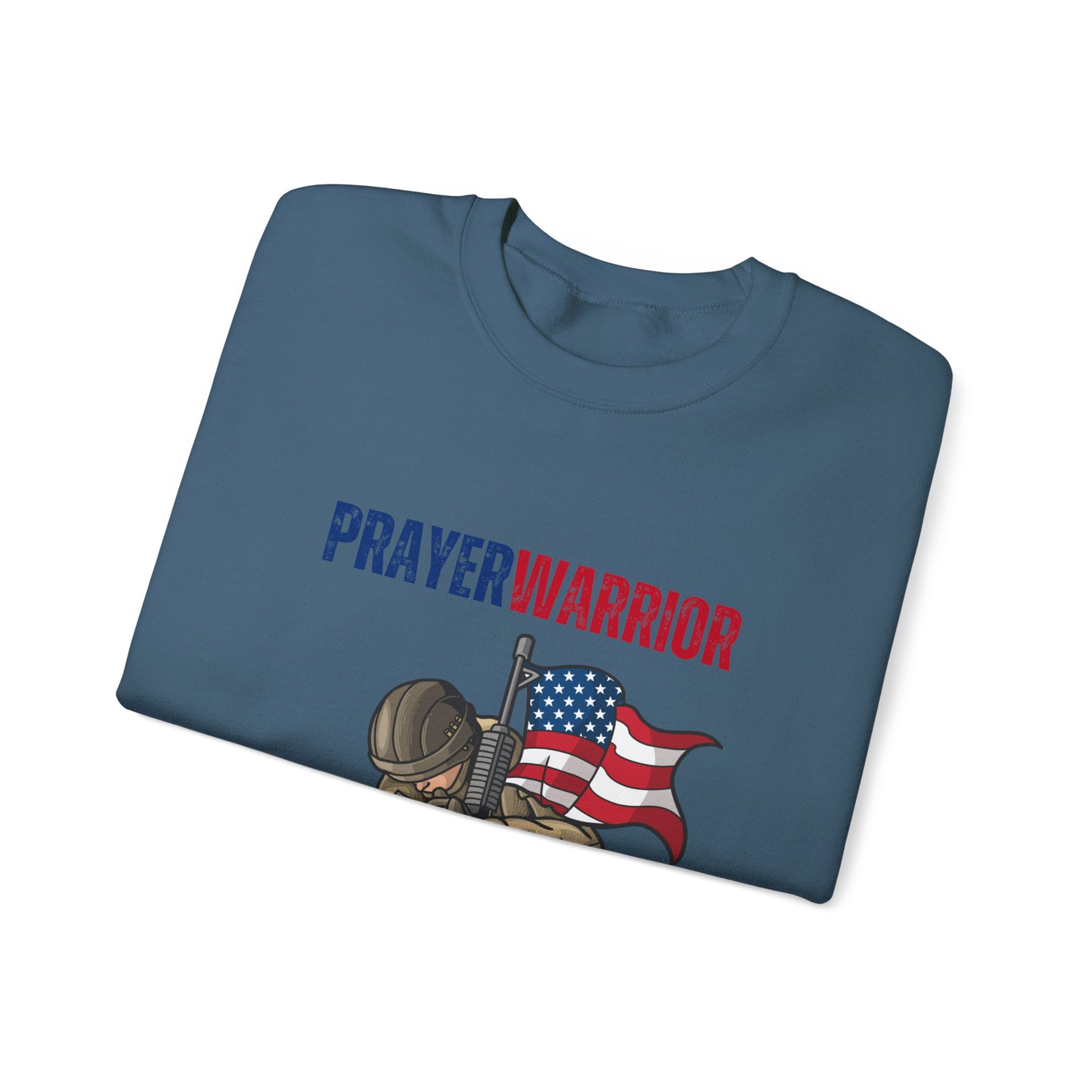 Prayer Warrior Soldier Men's Sweatshirt - Sweet Baby Jeez Teez