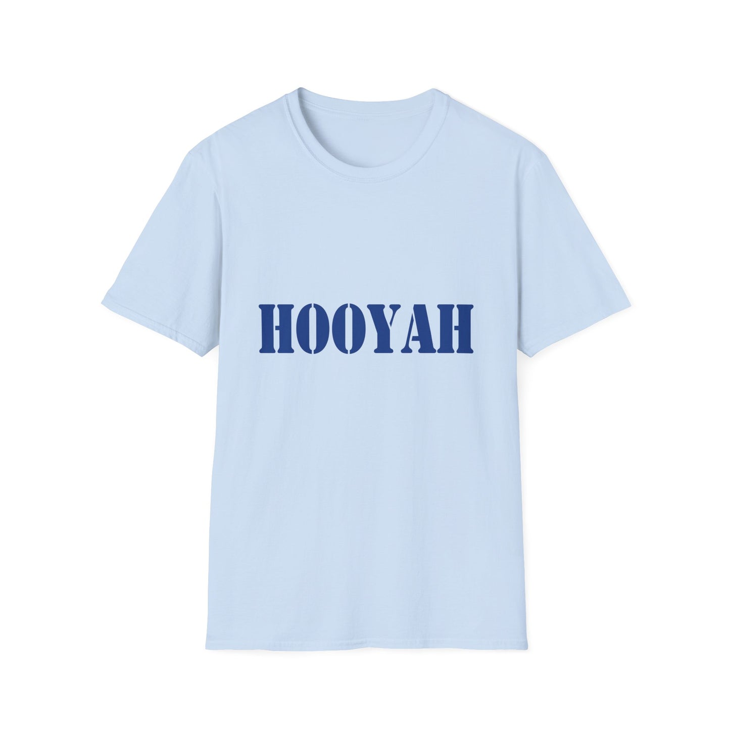 HOOYAH (Navy) Unisex Tshirt (MM Blue Logo) - Sweet Baby Jeez Teez