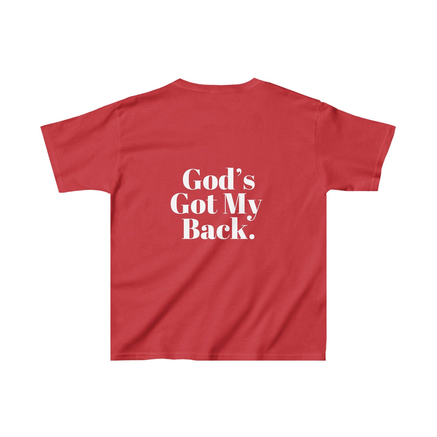 God's Got My Back Girls Tshirt (White Logo) - Sweet Baby Jeez Teez