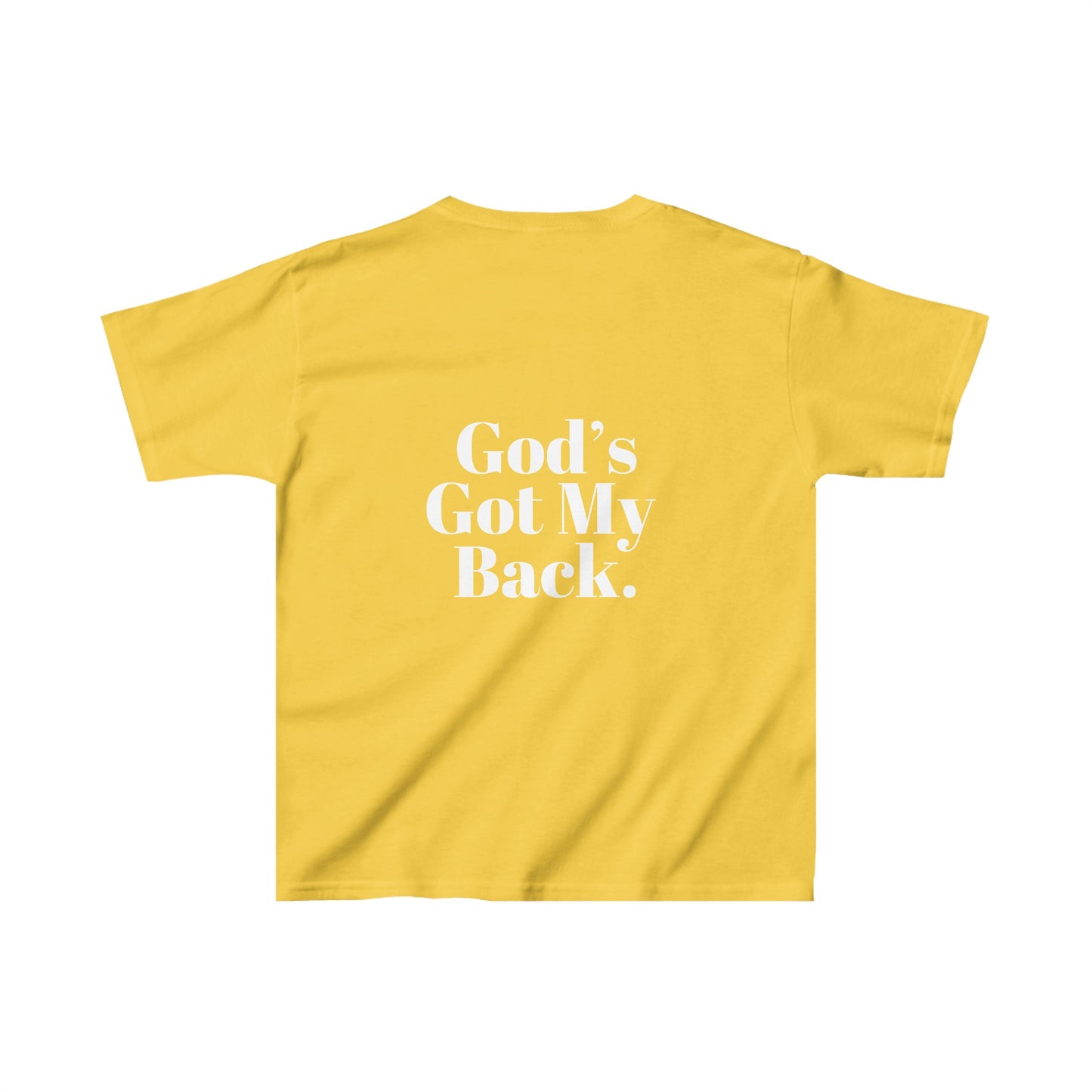 God's Got My Back Girls Tshirt (White Logo) - Sweet Baby Jeez Teez