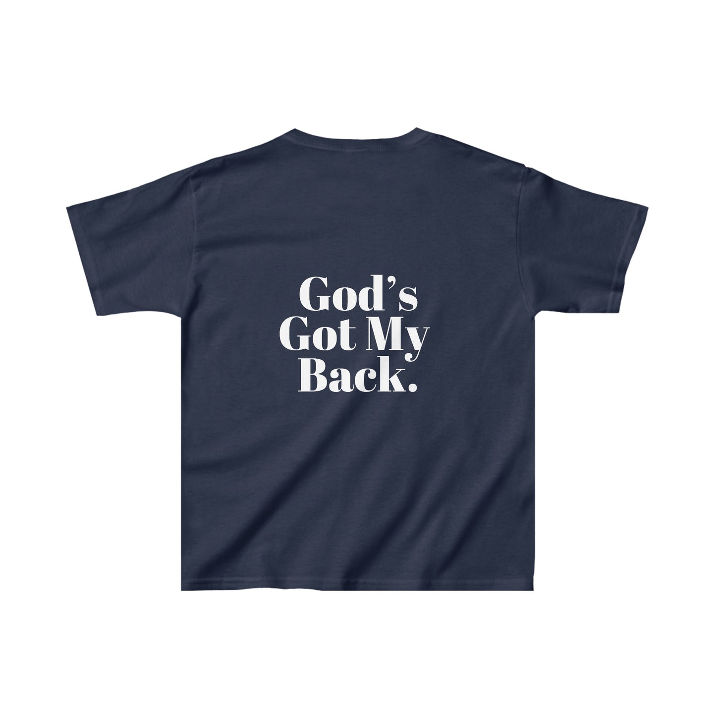 God's Got My Back Girls Tshirt (White Logo) - Sweet Baby Jeez Teez