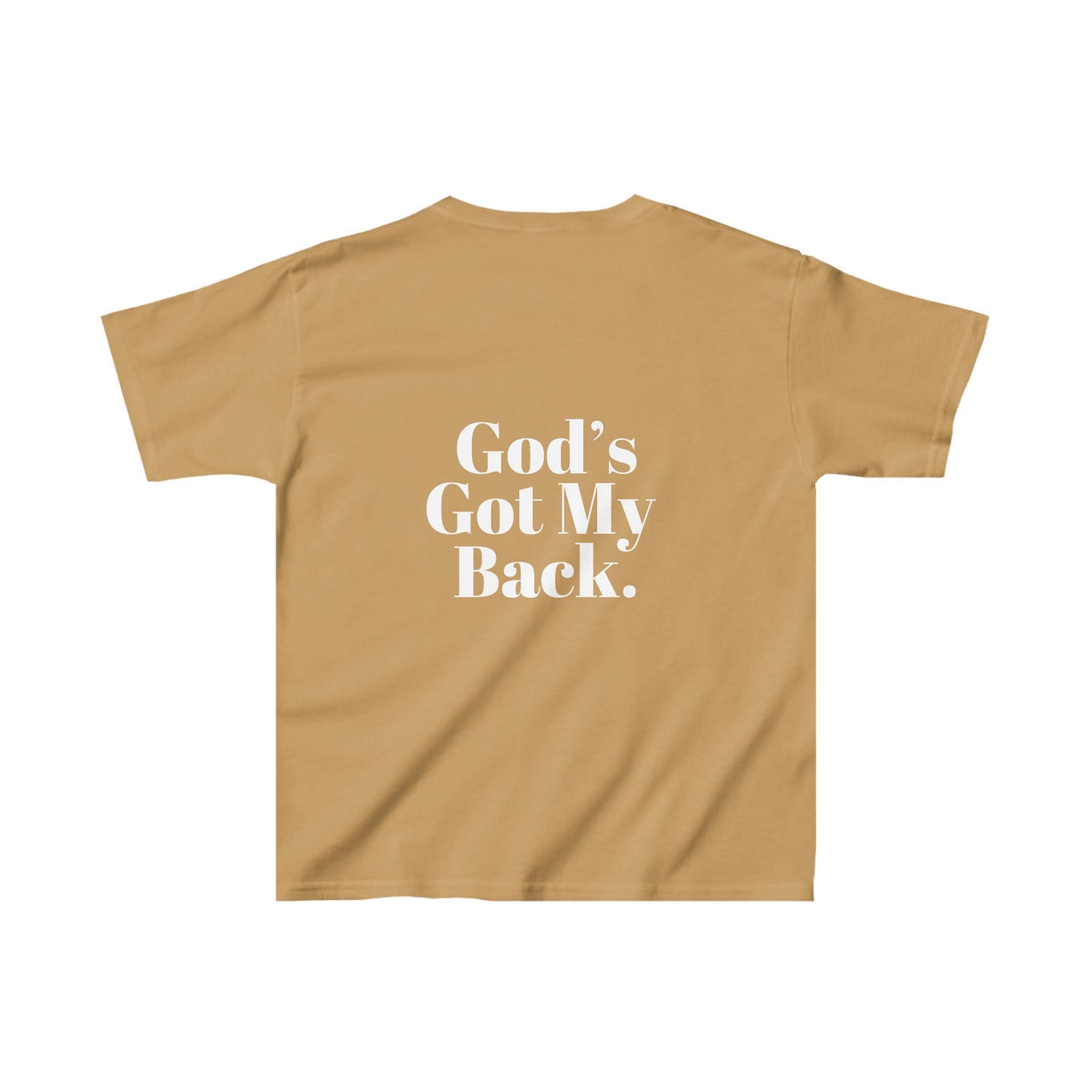 God's Got My Back Girls Tshirt (White Logo) - Sweet Baby Jeez Teez